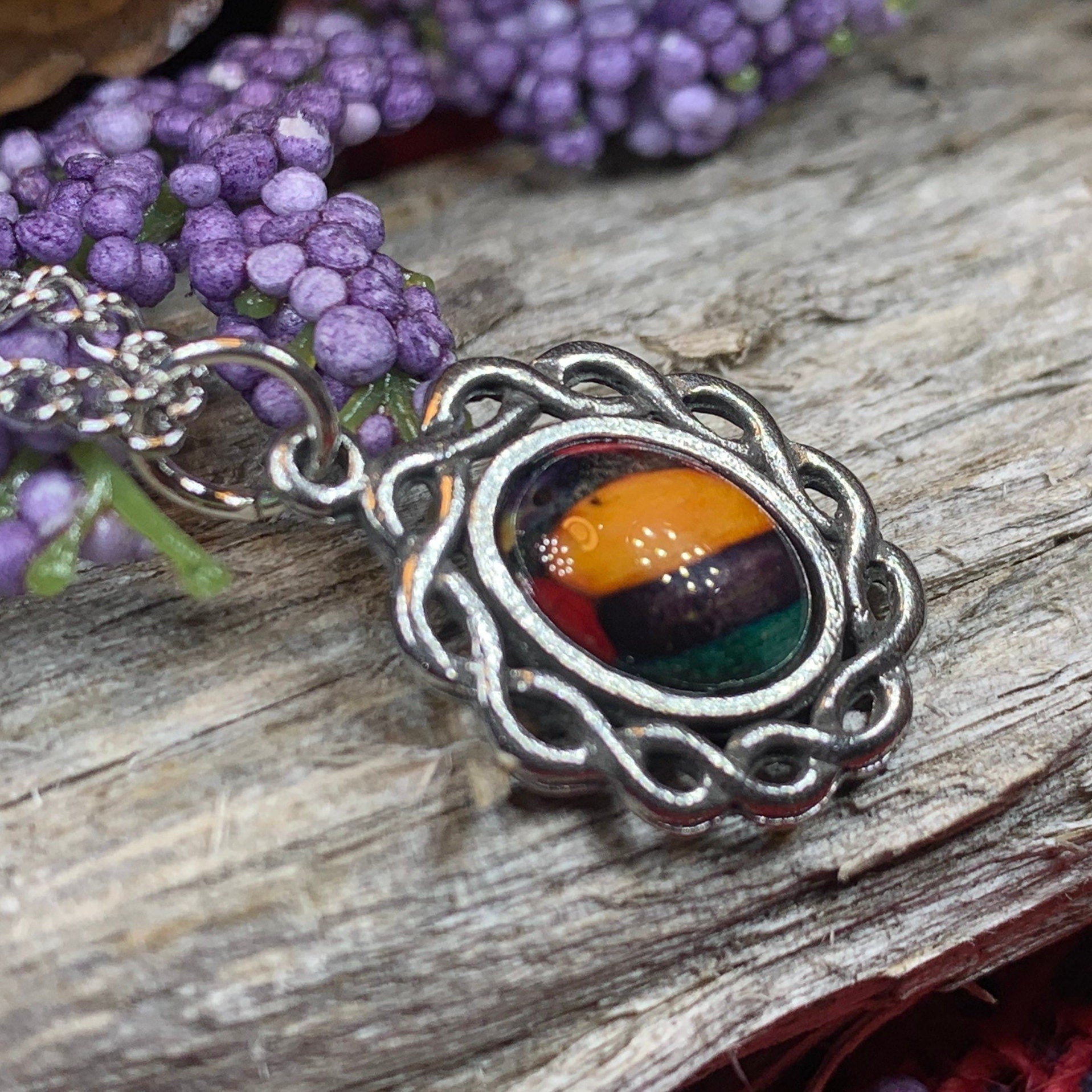 Margie Celtic Heathergems Necklace - Scotland Jewelry