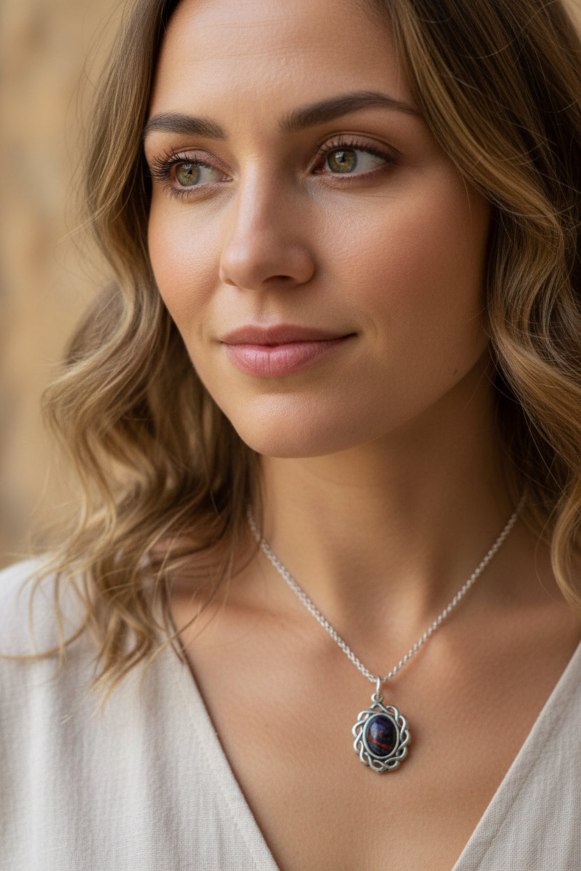 Margie Celtic Heathergems Necklace - Scotland Jewelry
