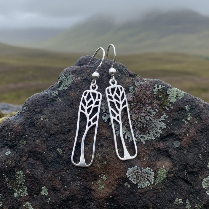 Charlotte Tree of Life Earrings in Sterling Silver