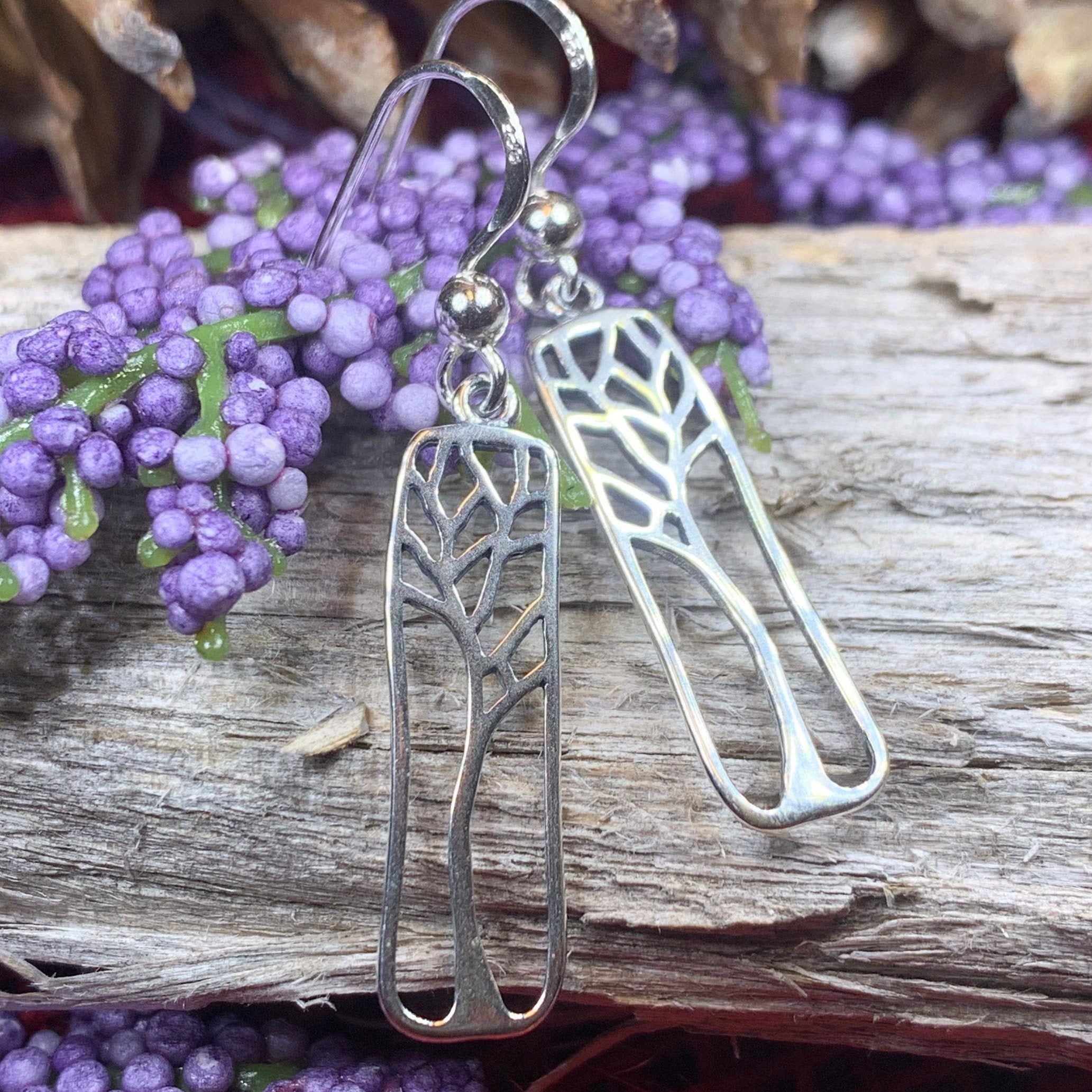 Charlotte Tree of Life Earrings in Sterling Silver