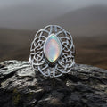Nireena Celtic Knot Ring with Mother of Pearl