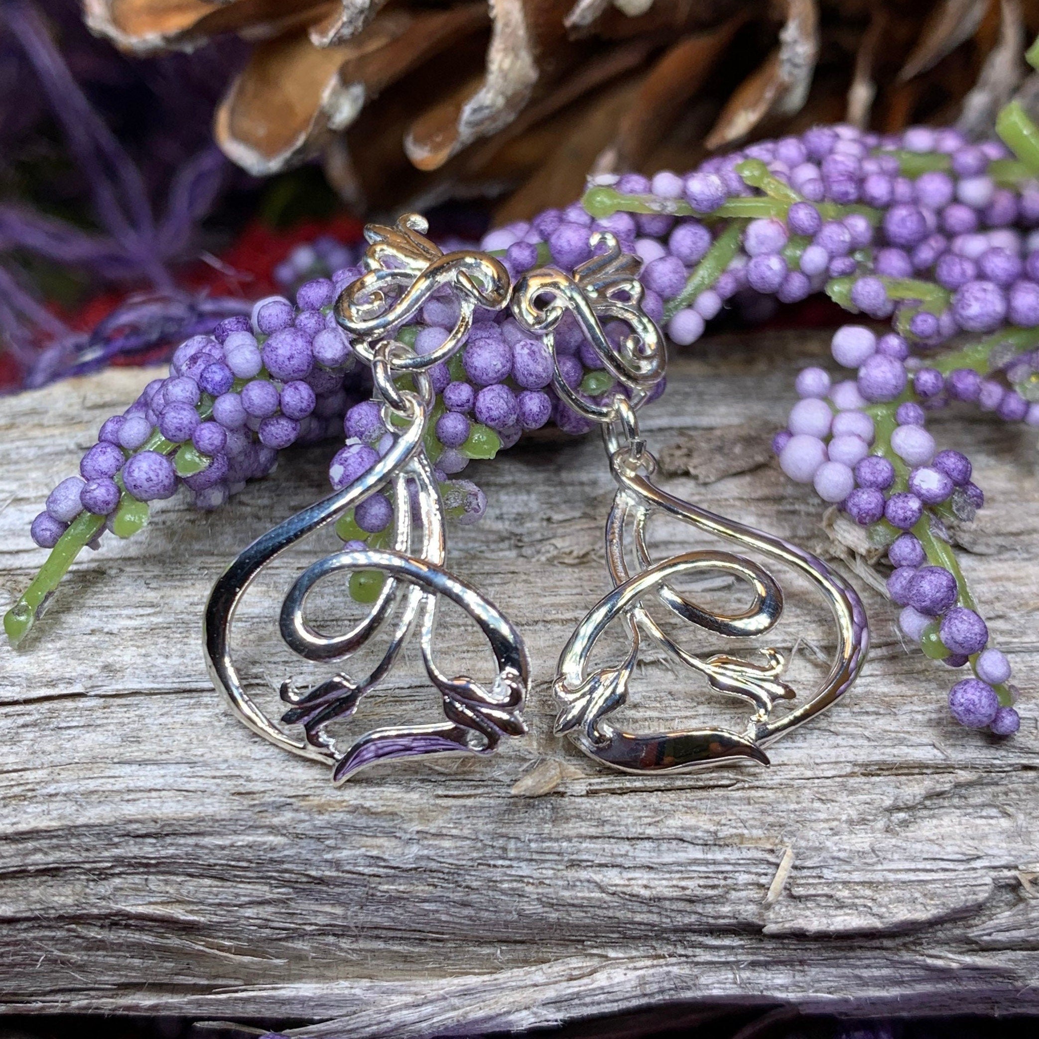 Bluebell Art Deco Earrings
