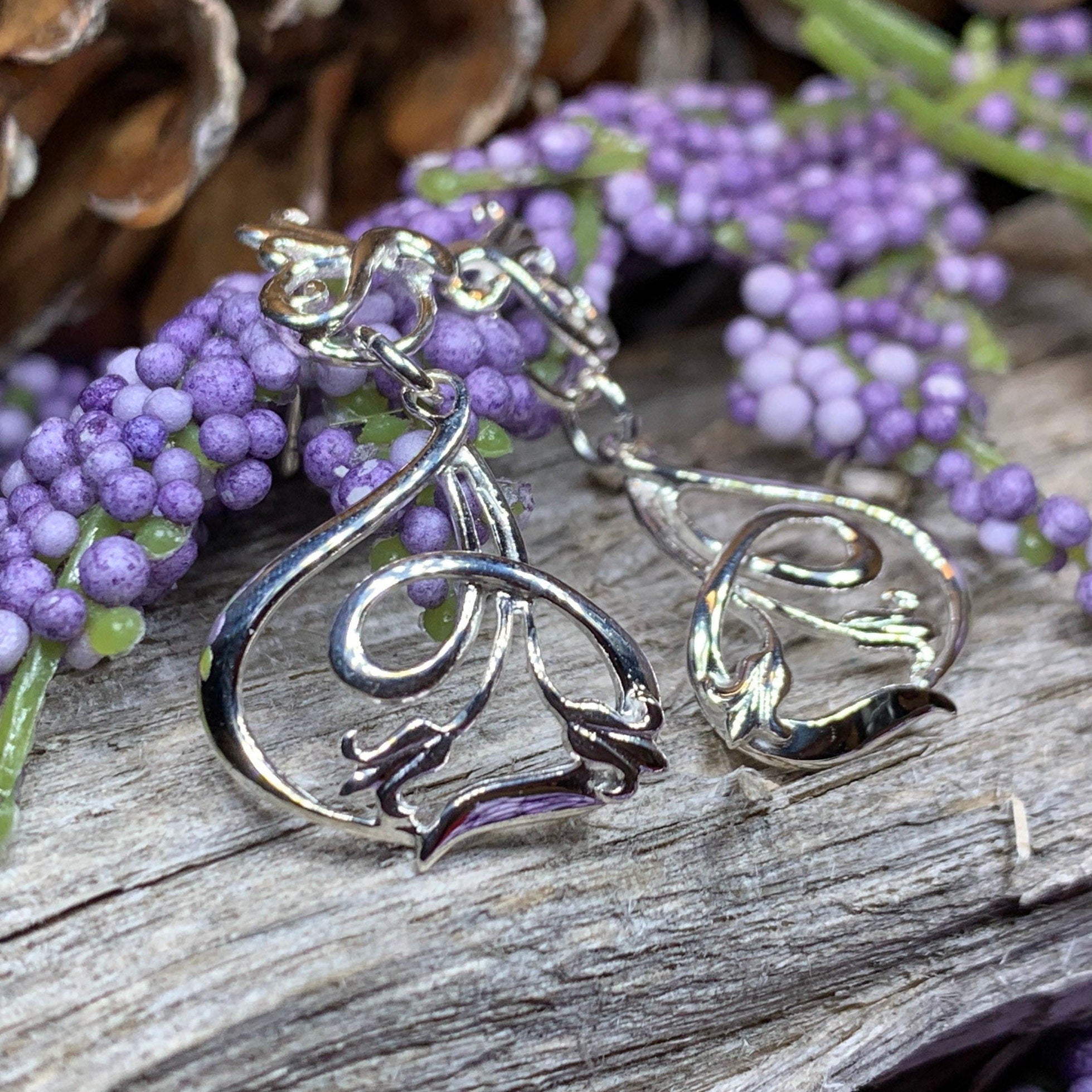 Bluebell Art Deco Earrings