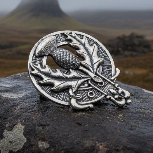 Caledonian Pride Thistle Brooch - Handmade in Scotland