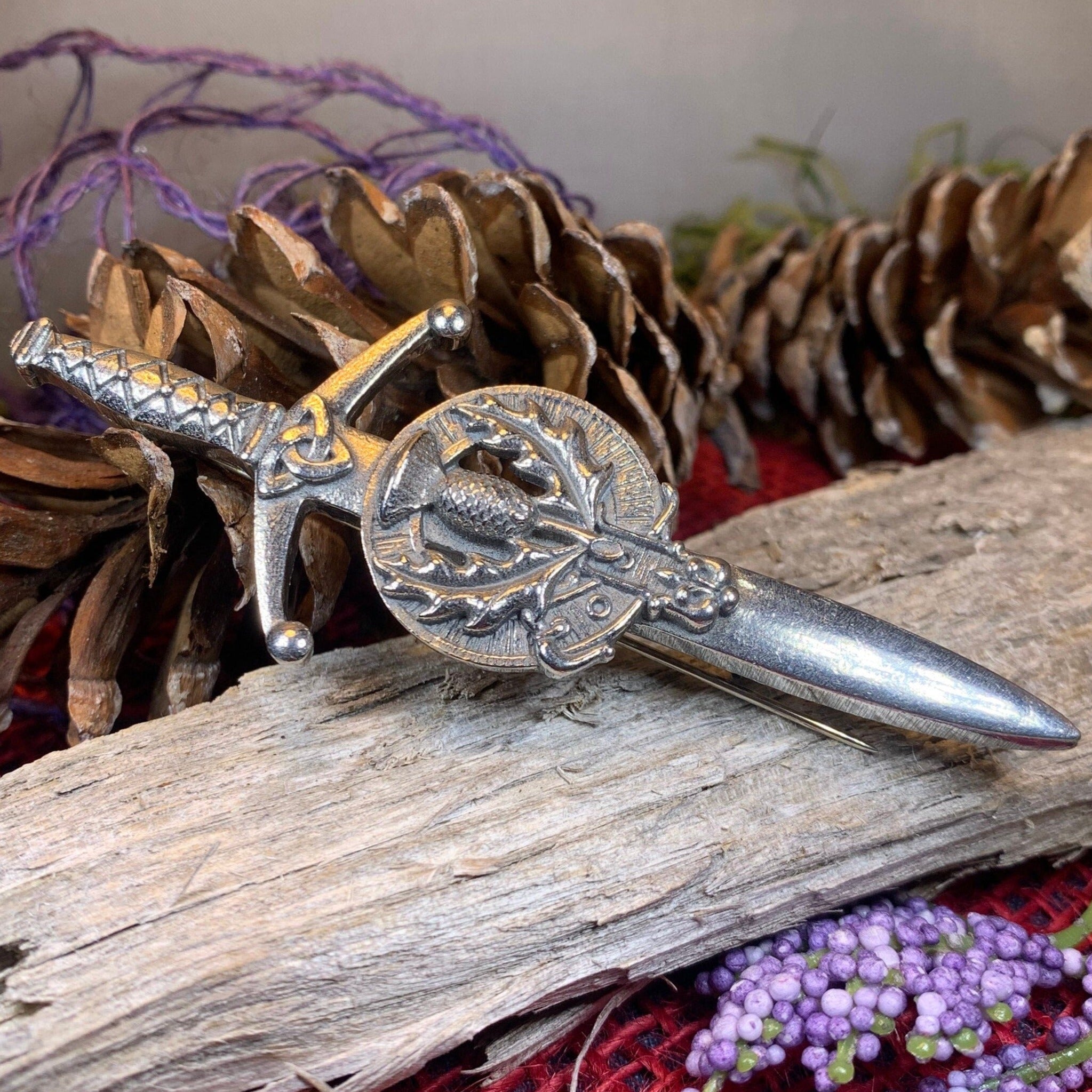 Lomond Thistle Kilt Pin - Handmade in Scotland