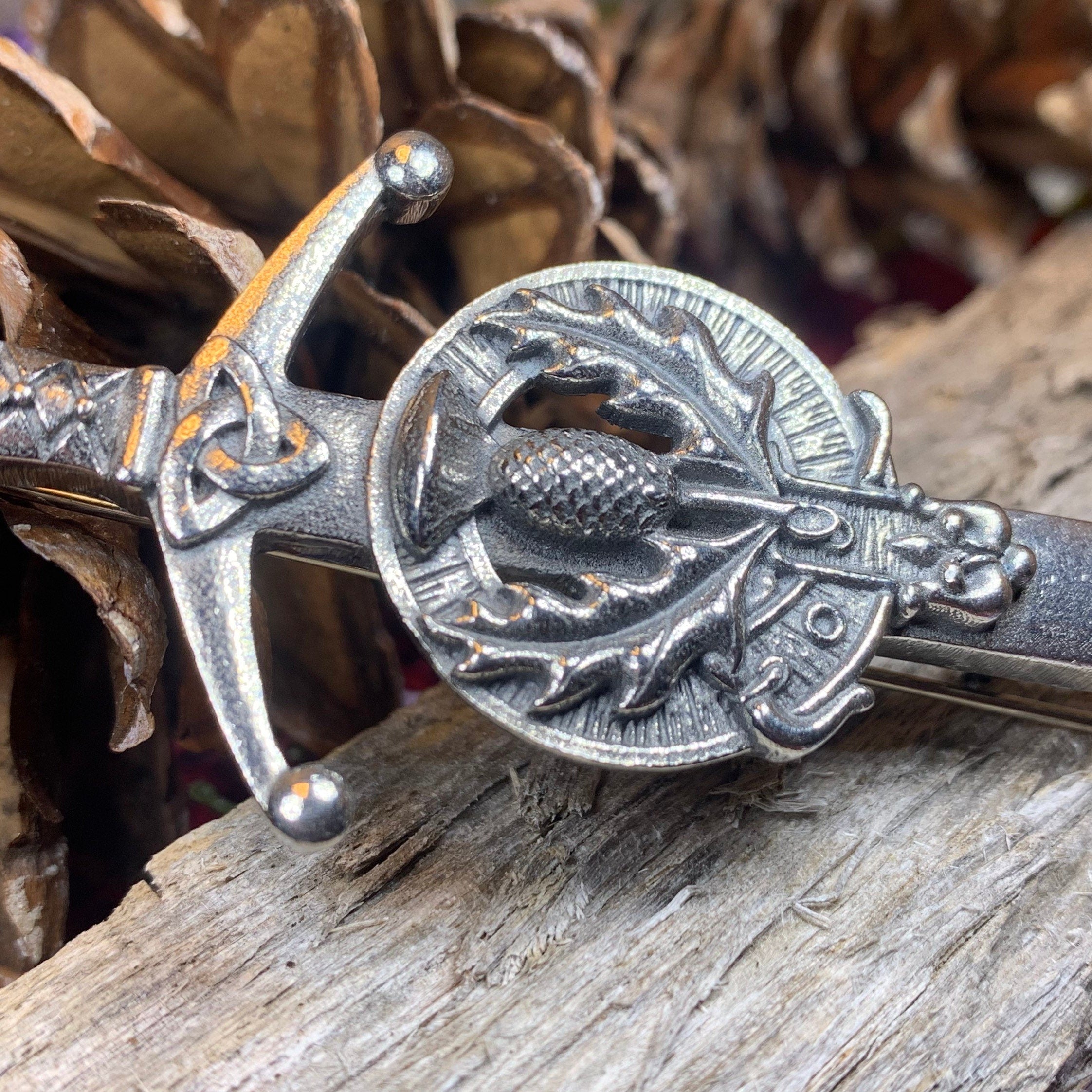 Lomond Thistle Kilt Pin - Handmade in Scotland