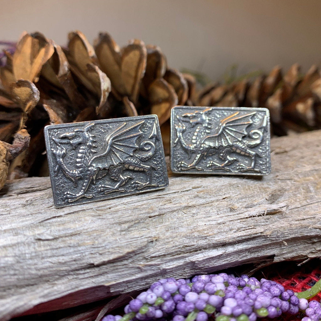 Aeron Welsh Dragon Cufflinks for Men