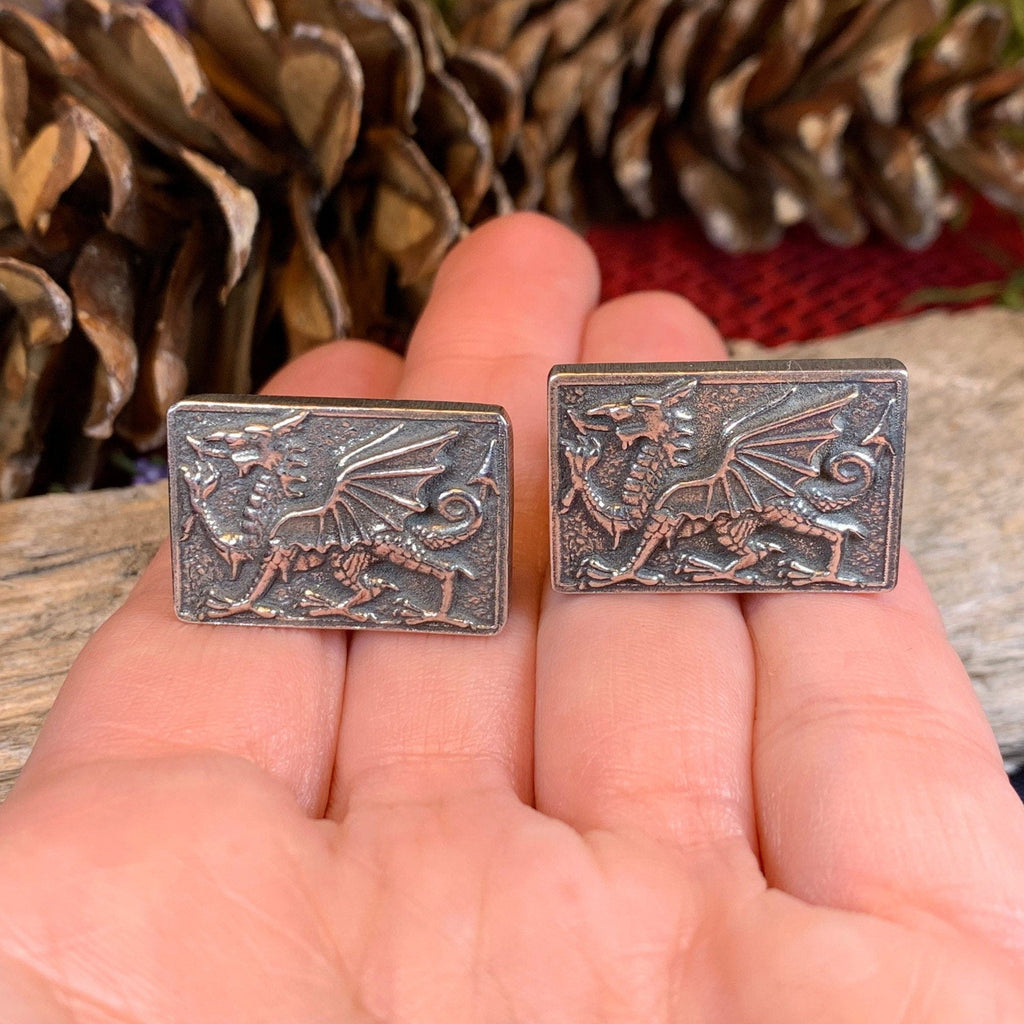 Aeron Welsh Dragon Cufflinks for Men