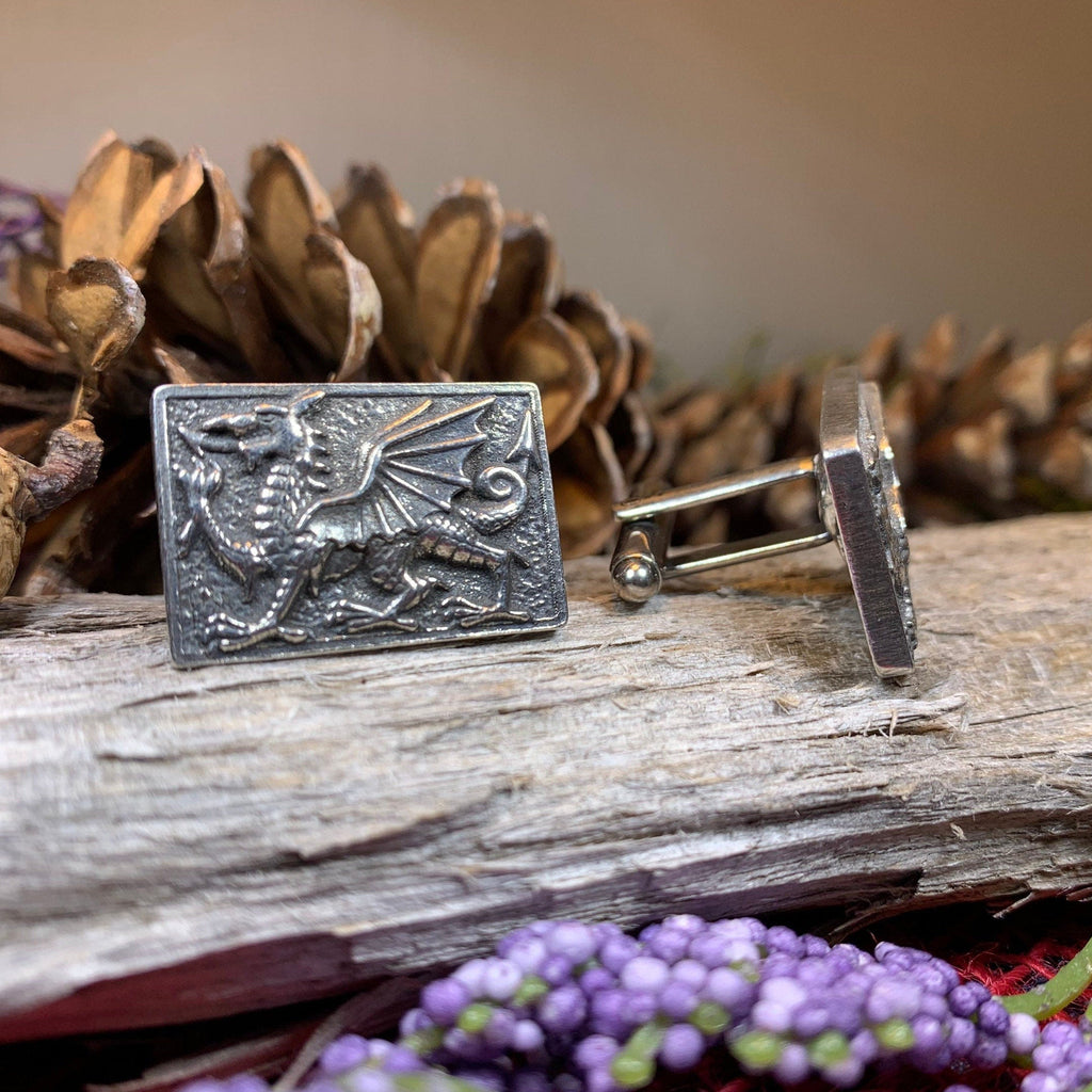 Aeron Welsh Dragon Cufflinks for Men