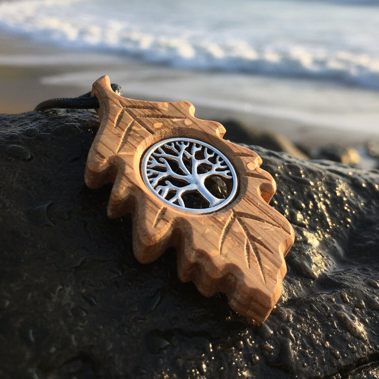 Weirwood Irish Oak Tree of Life Necklace - Handmade in Ireland