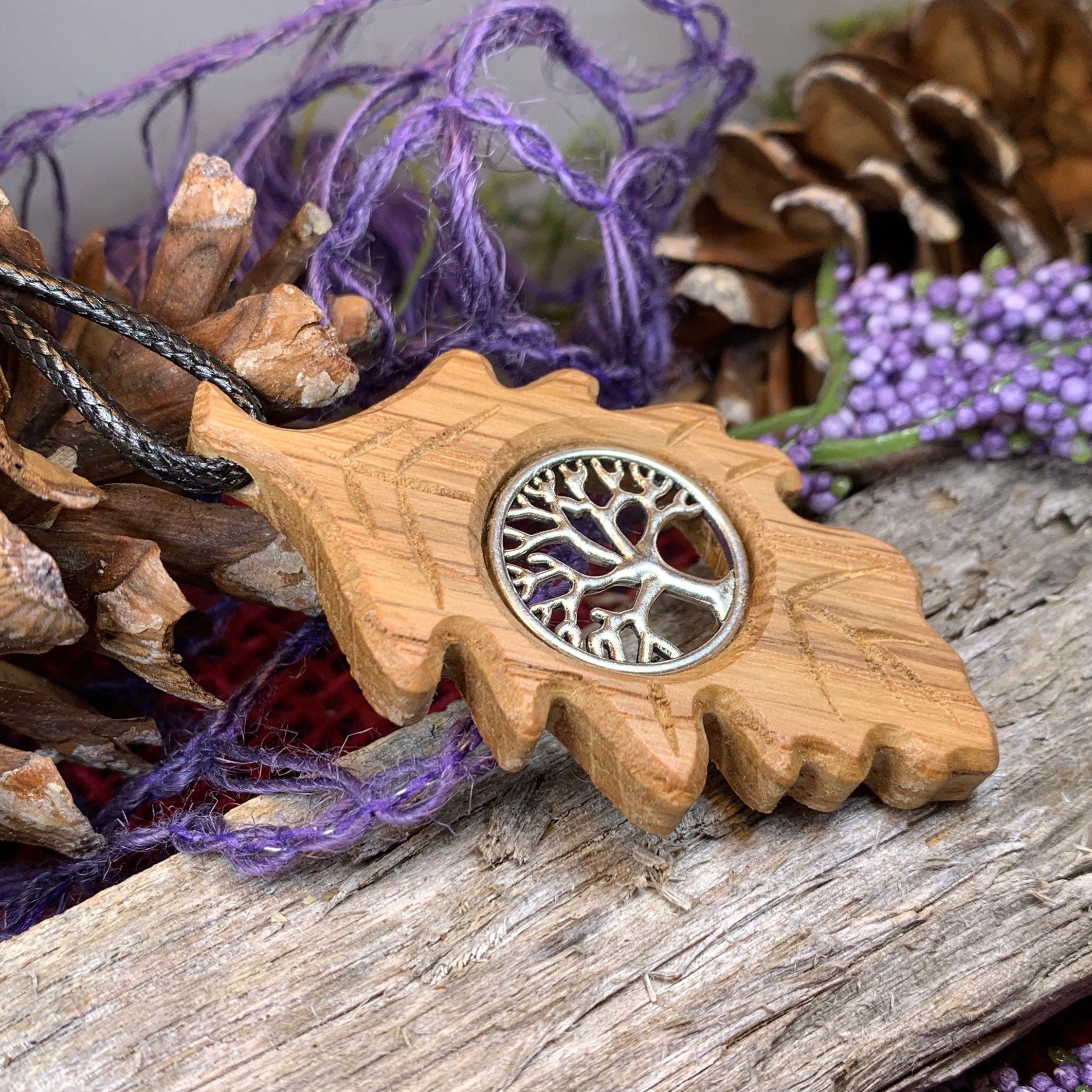 Weirwood Irish Oak Tree of Life Necklace - Handmade in Ireland