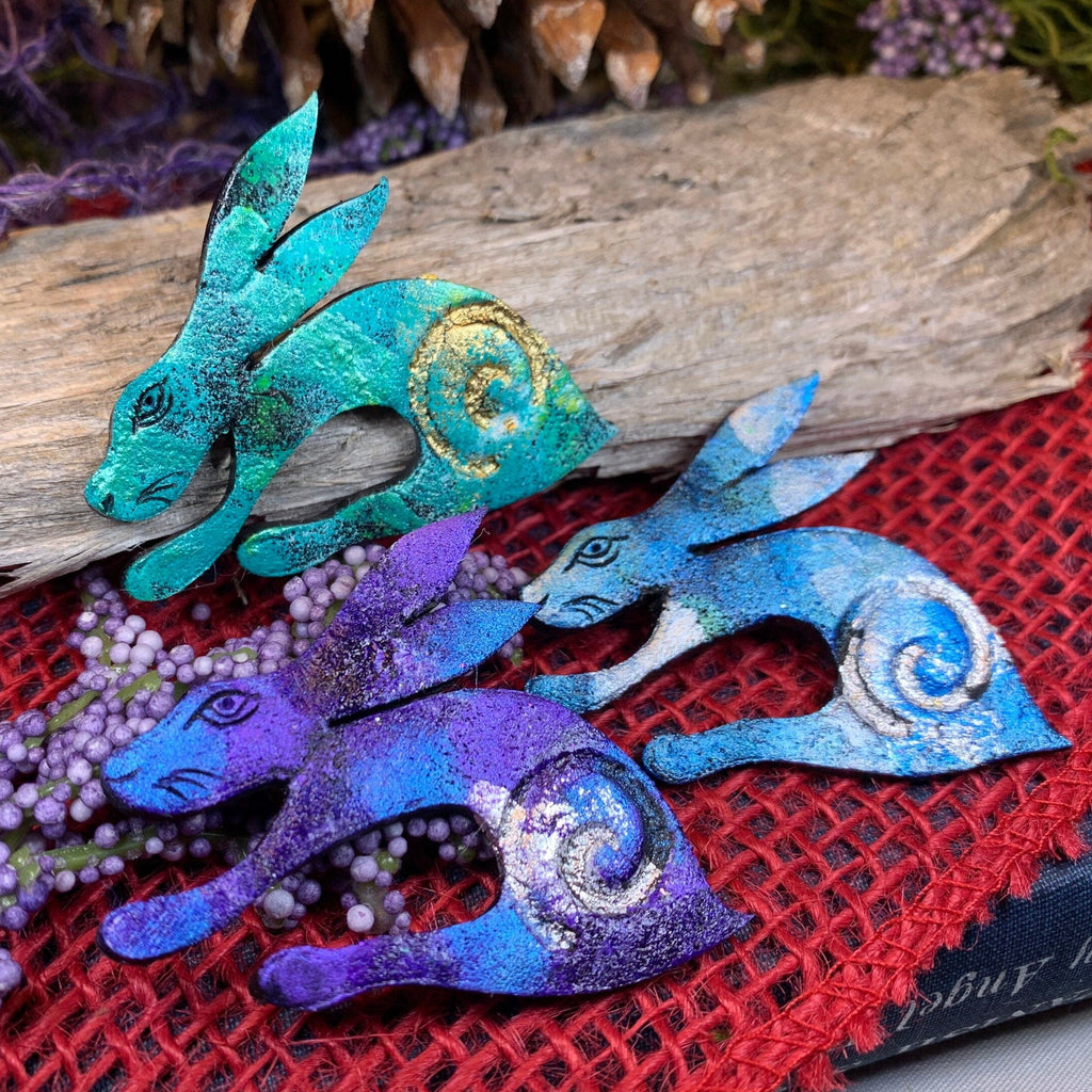 Zahina Rabbit Brooch - Handmade in Scotland