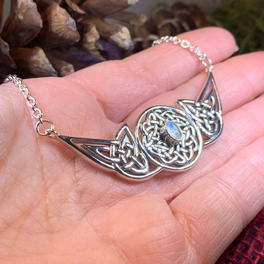 Glorious Celtic Wheel of Life Necklace in Sterling Silver