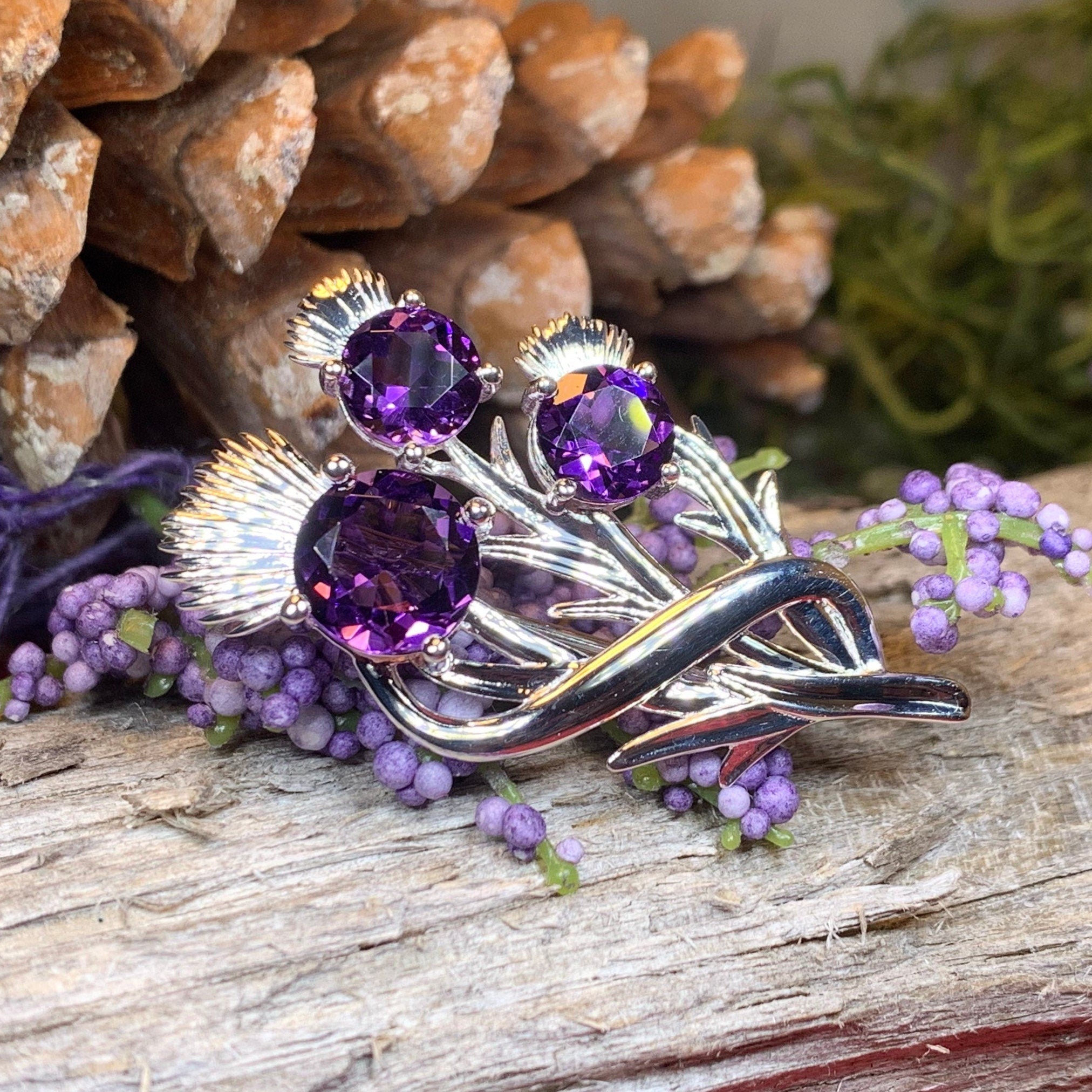 Cairn Croy Scottish Thistle Brooch