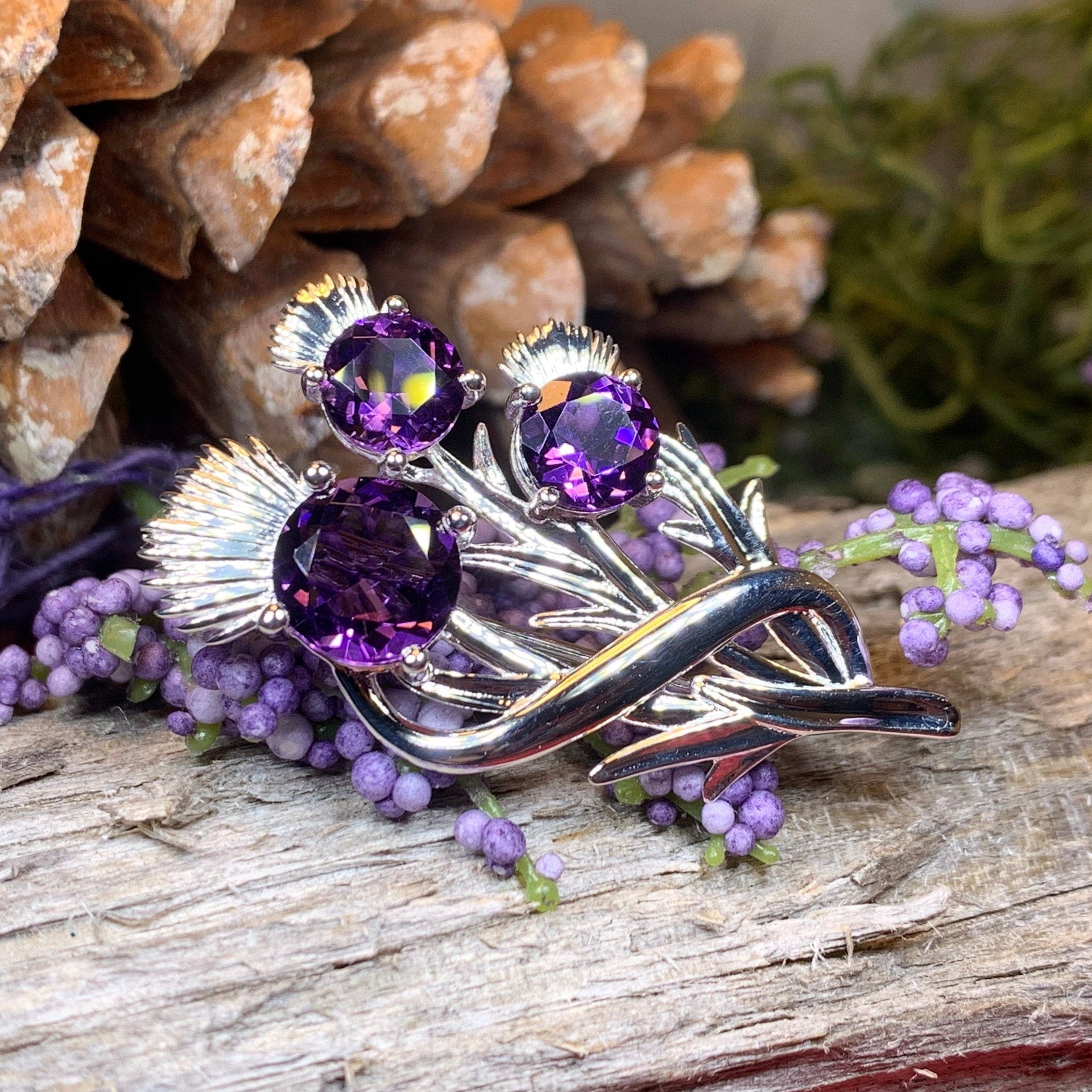 Cairn Croy Scottish Thistle Brooch