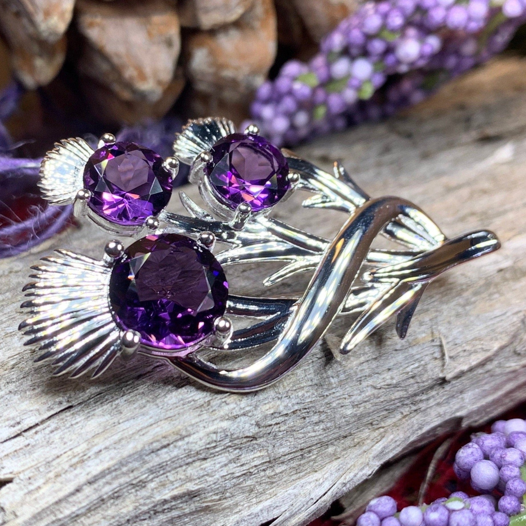 Cairn Croy Scottish Thistle Brooch