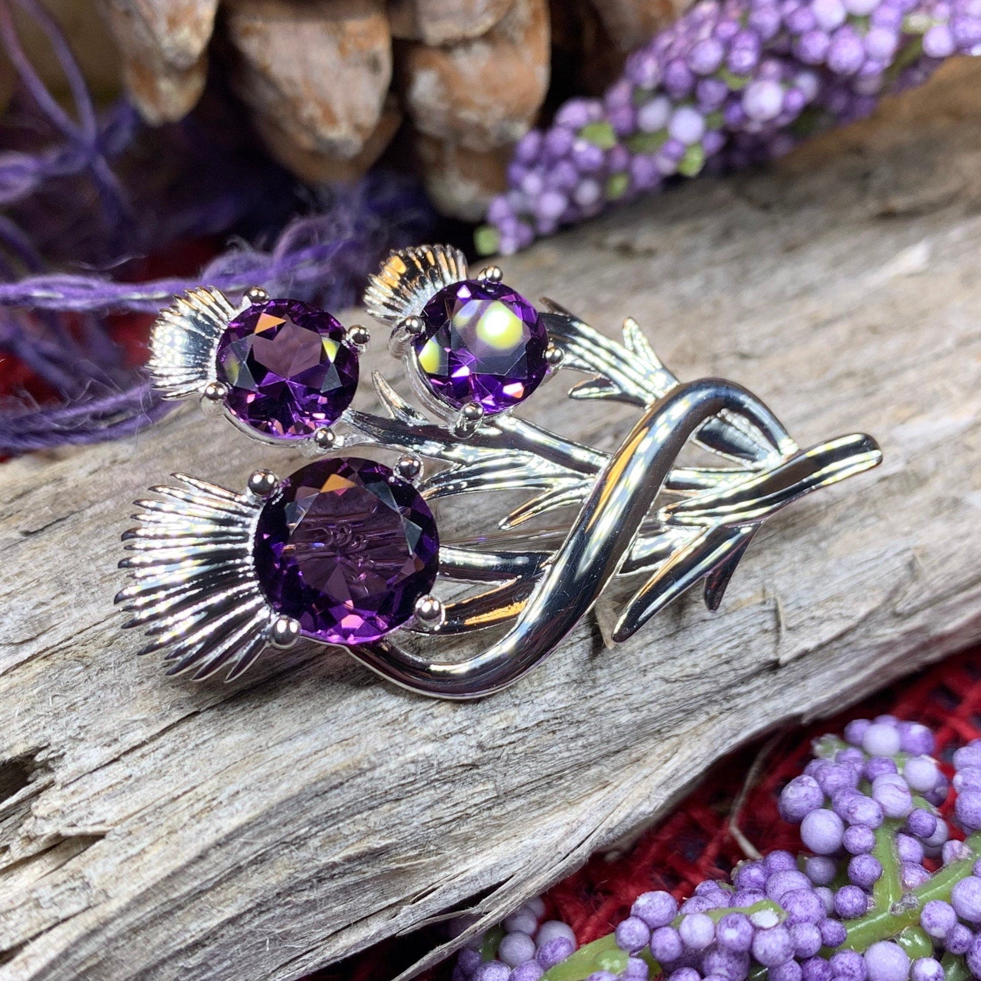Cairn Croy Scottish Thistle Brooch