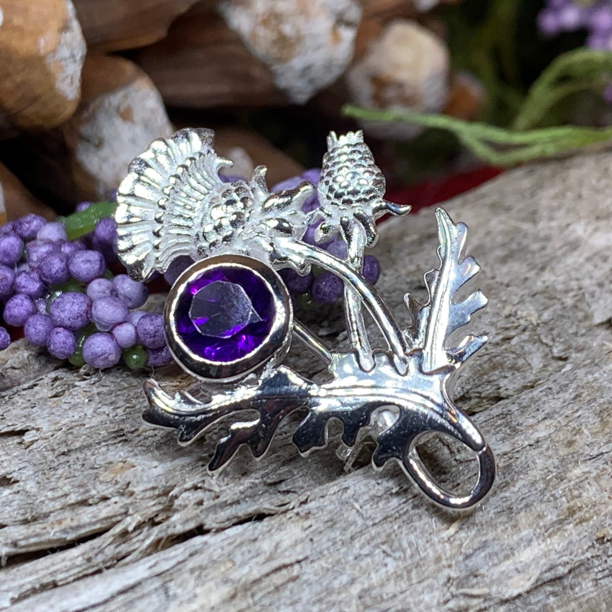 Cairn Ross Scottish Thistle Brooch