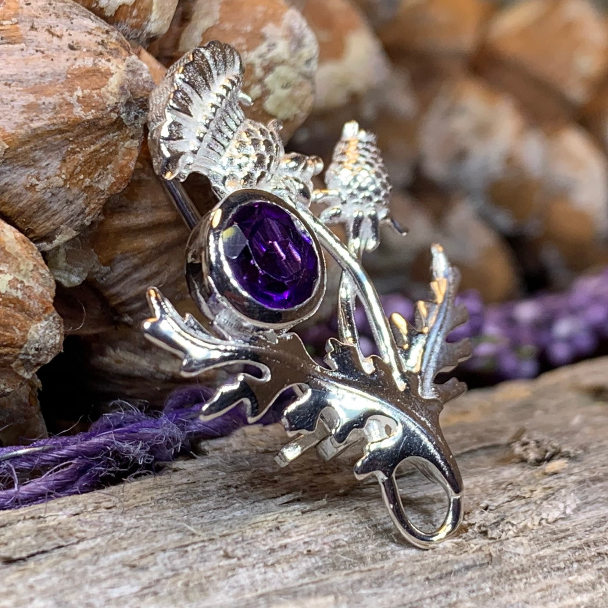 Cairn Ross Scottish Thistle Brooch