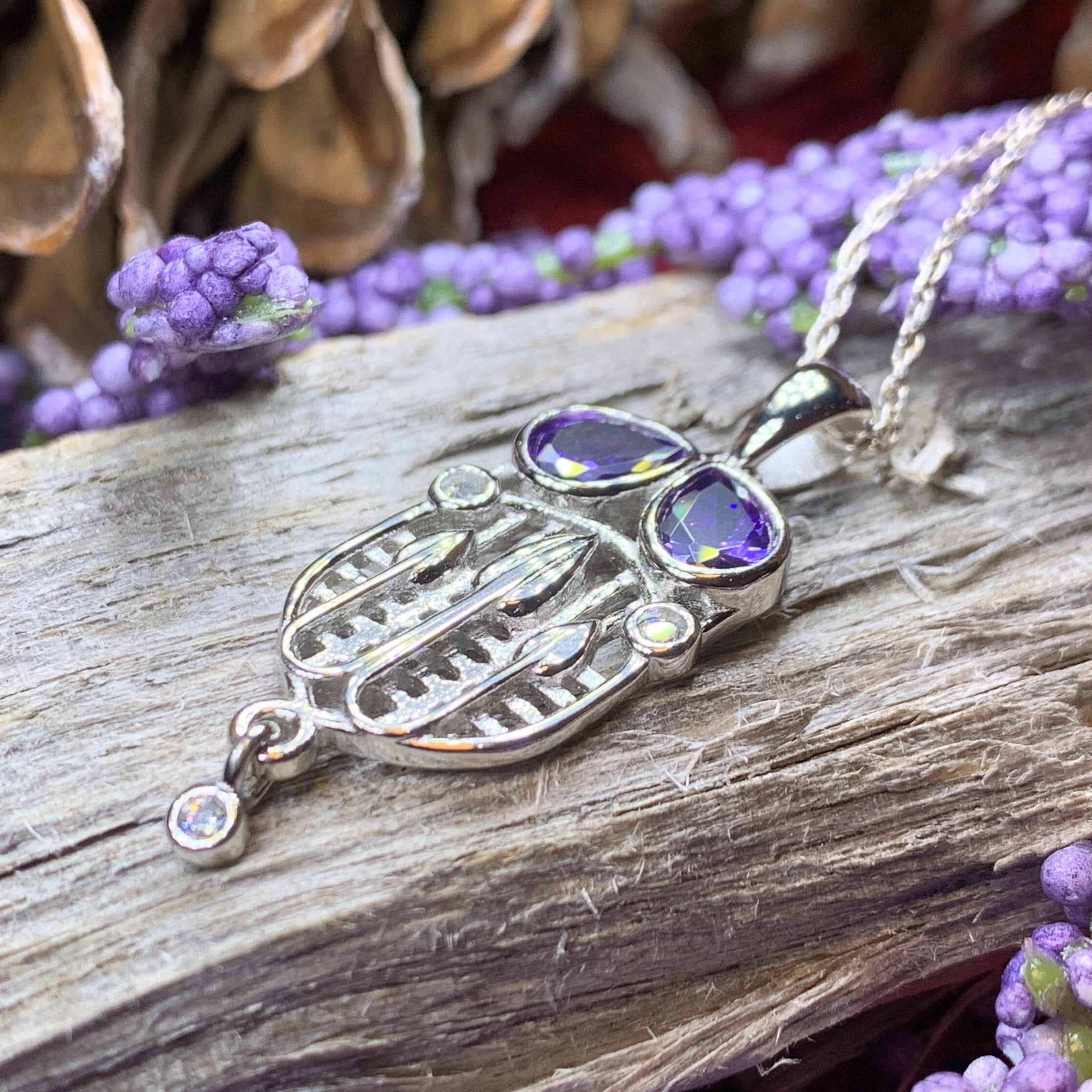 Cairn Tassel Mackintosh Amethyst Necklace