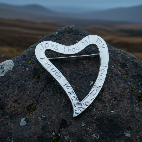 Earthly Joys Luckenbooth Brooch - Handmade in Scotland