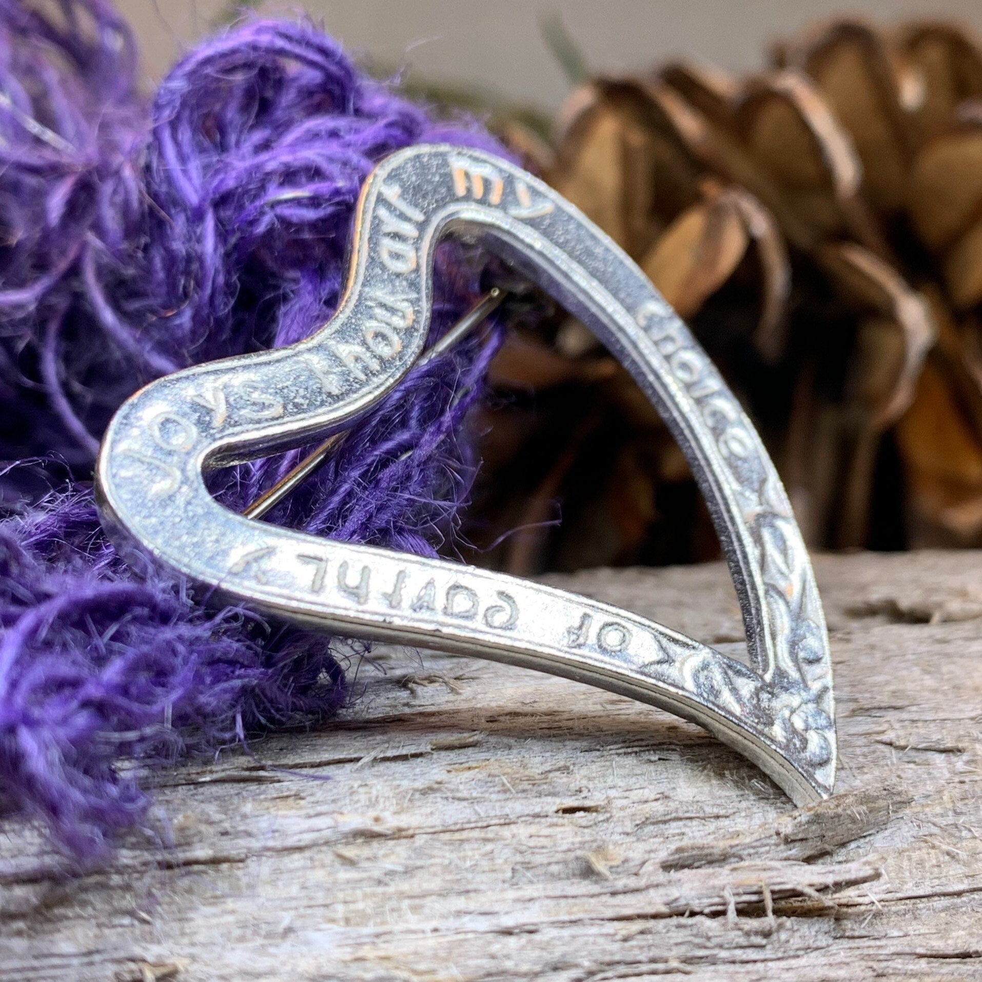 Earthly Joys Luckenbooth Brooch - Handmade in Scotland