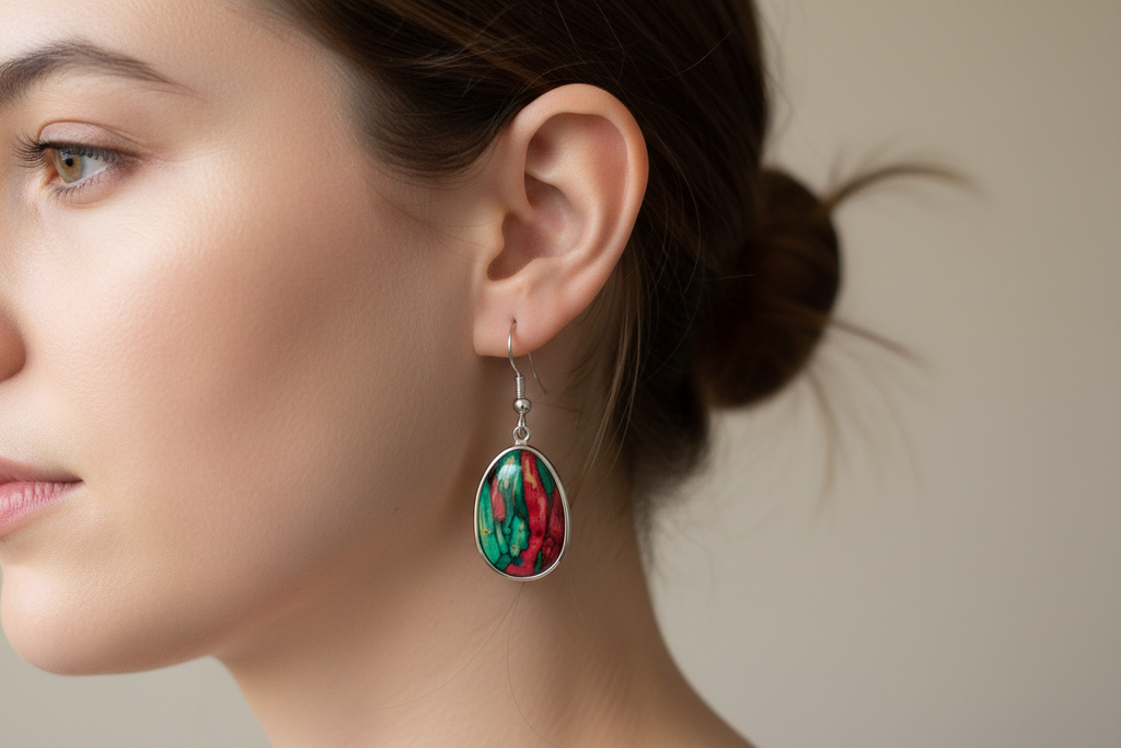 Scottish Heathergems Organic Earrings ~ Handmade in Scotland