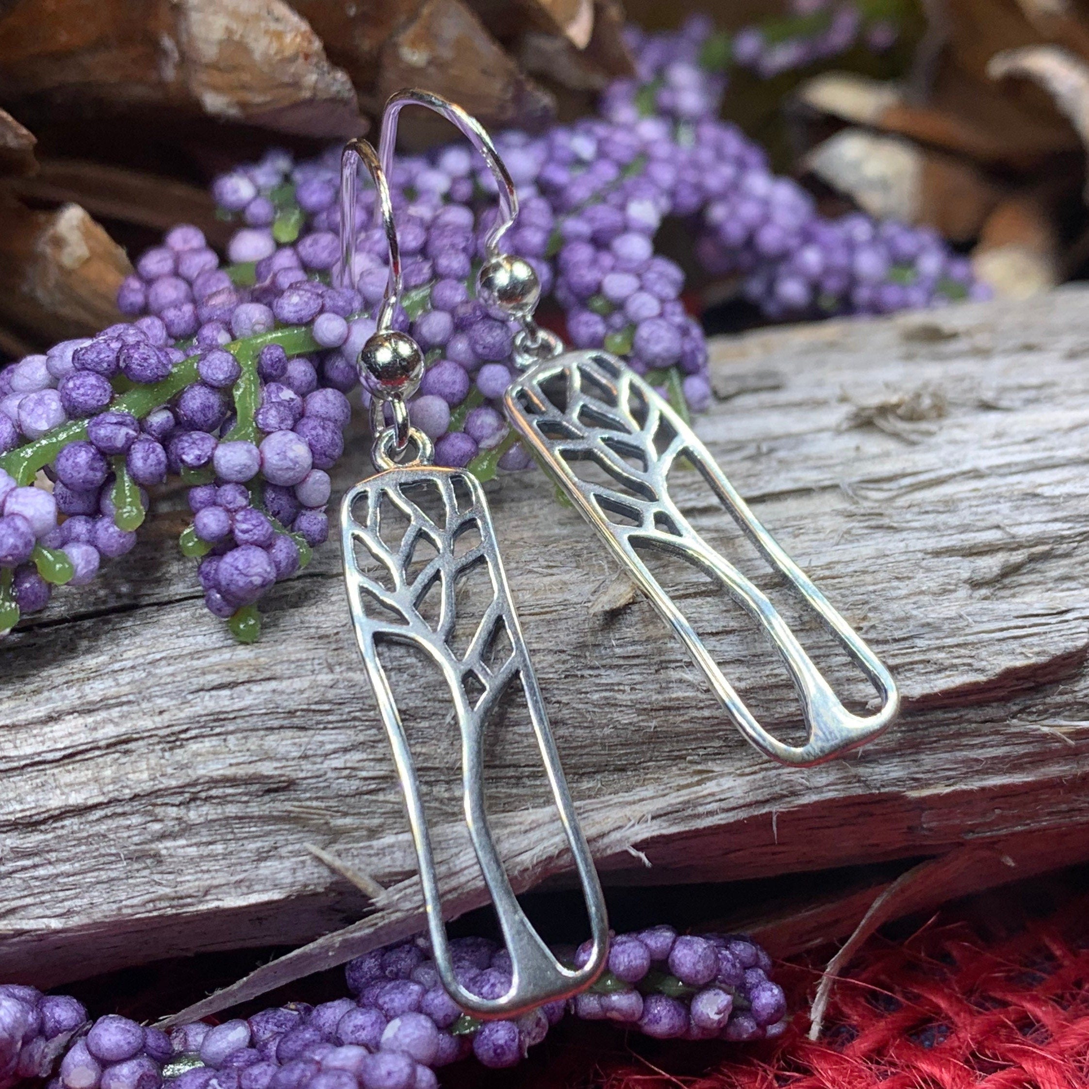 Charlotte Tree of Life Earrings in Sterling Silver
