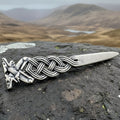 Celtic Double Wolf Kilt Pin - Handmade in Scotland