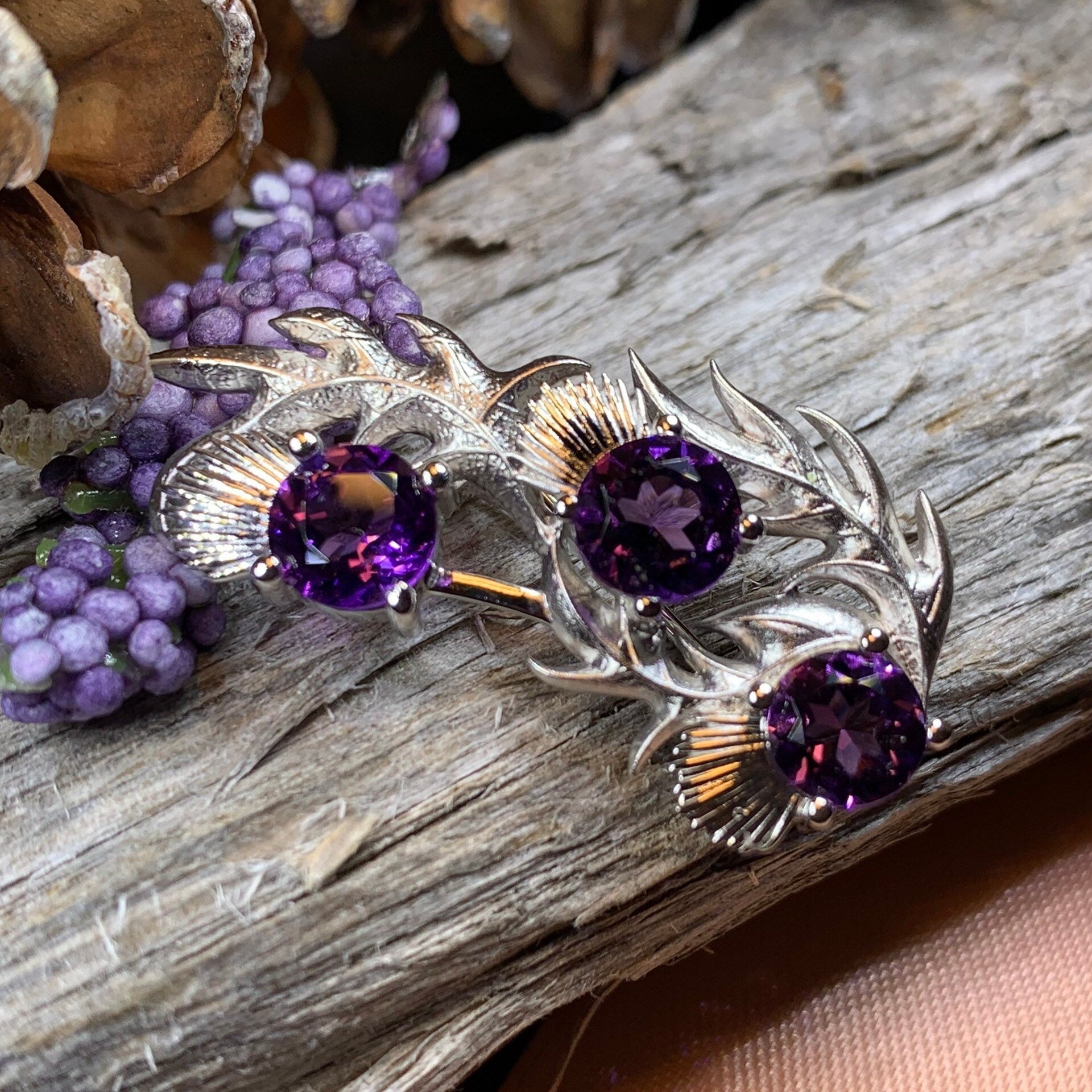 Cairn Nectar Thistle Brooch