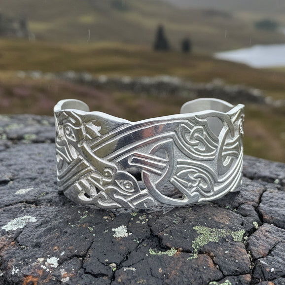 Hamilton Celtic Knot Cuff Bracelet - Handmade in Scotland