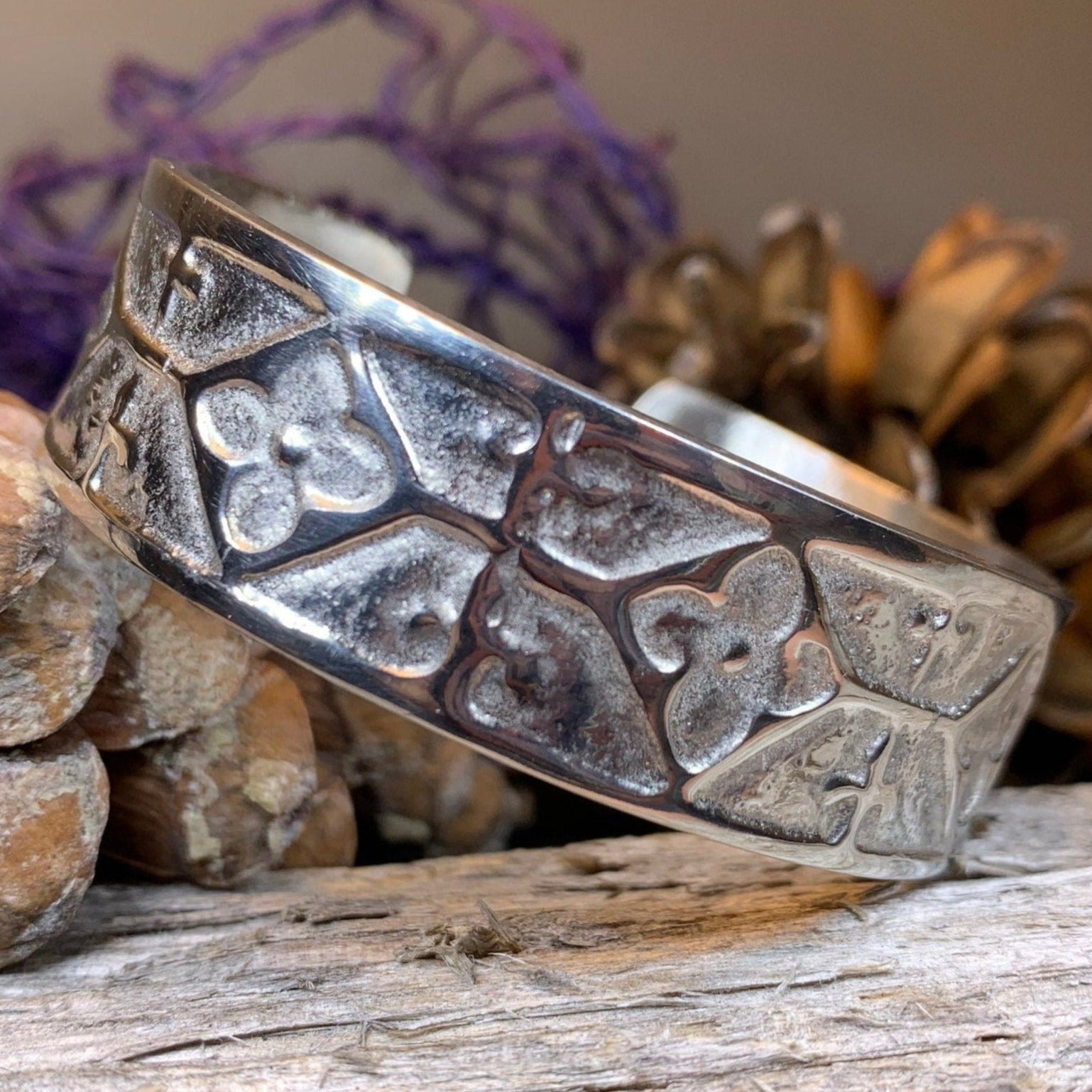 Cathedral Celtic Cuff Bracelet - Handmade in Scotland