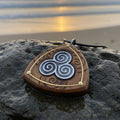 Hallglen Celtic Triple Spiral Necklace