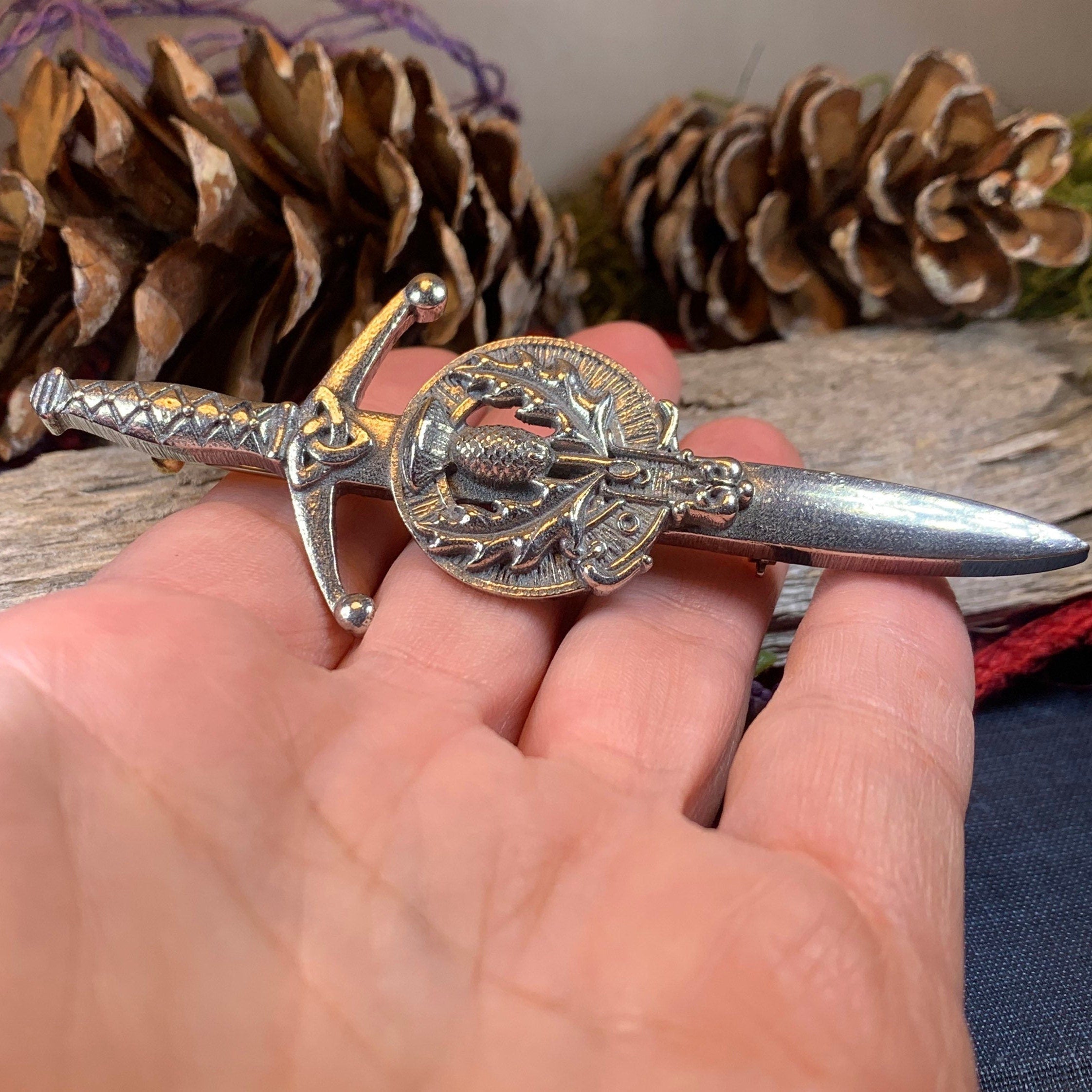 Lomond Thistle Kilt Pin - Handmade in Scotland