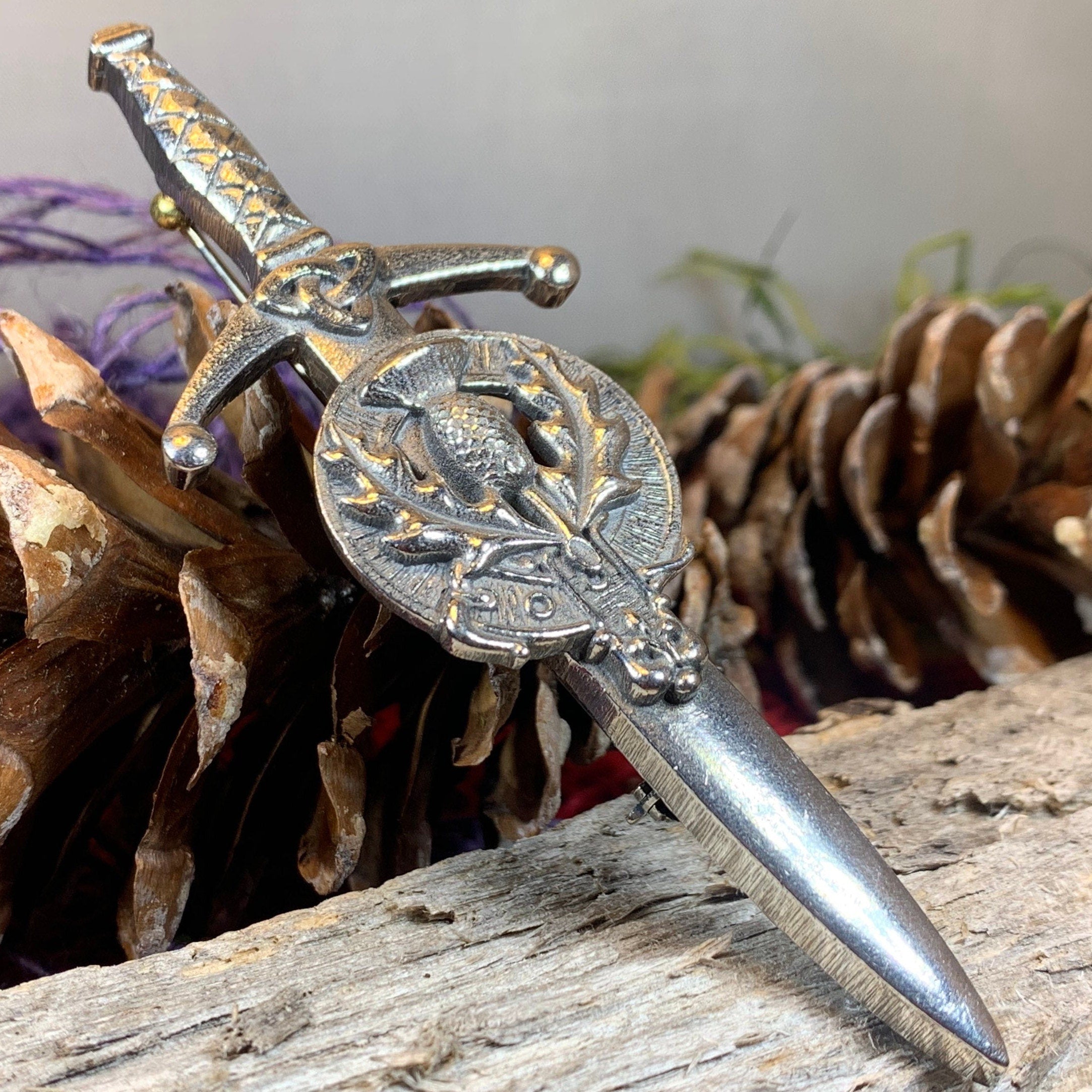 Lomond Thistle Kilt Pin - Handmade in Scotland