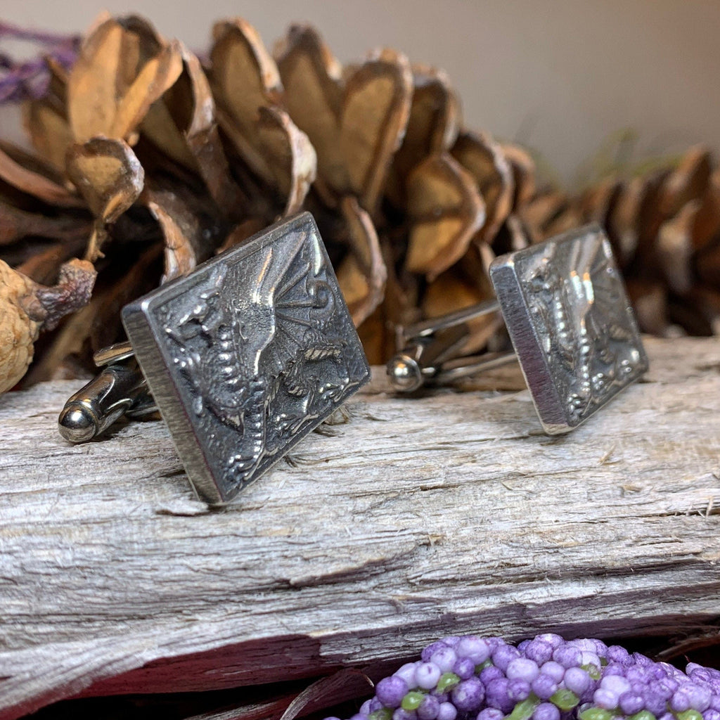 Aeron Welsh Dragon Cufflinks for Men
