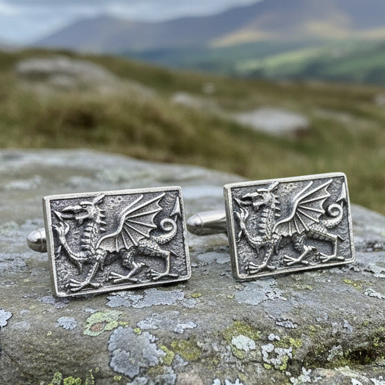 Aeron Welsh Dragon Cufflinks for Men