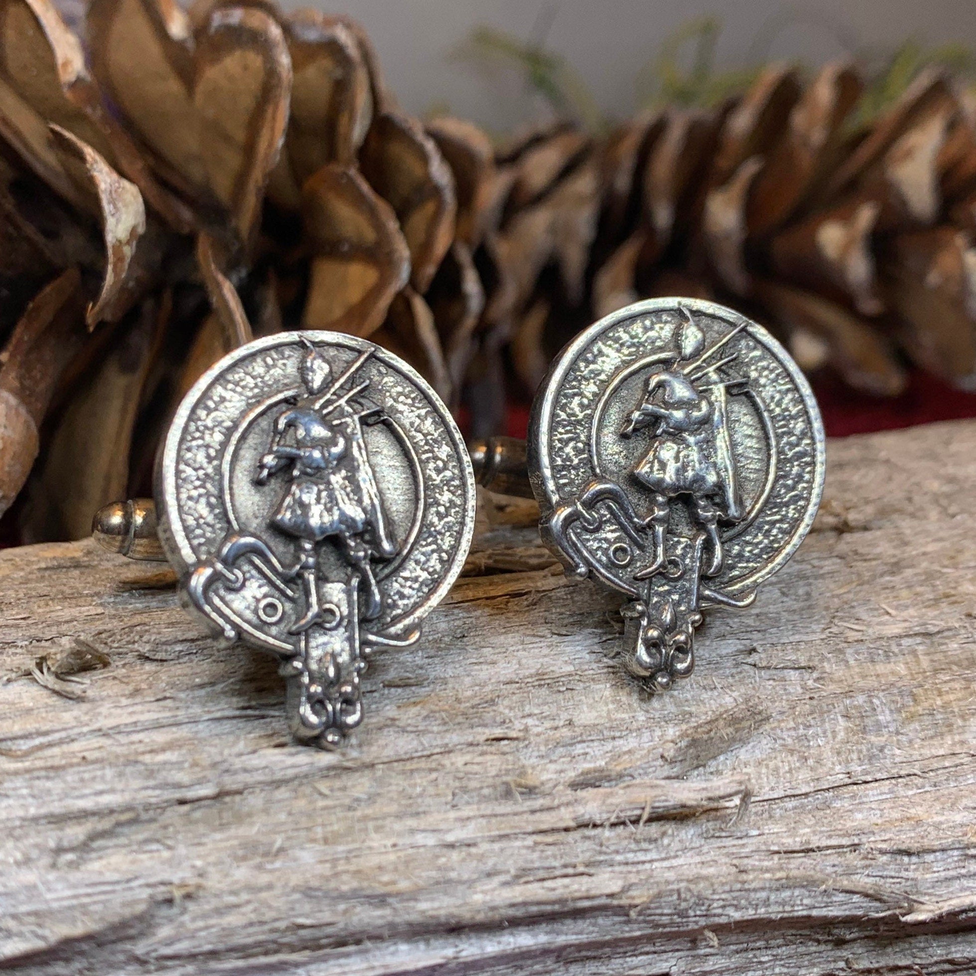 Bagpipes Cuff Links - Handmade in Scotland