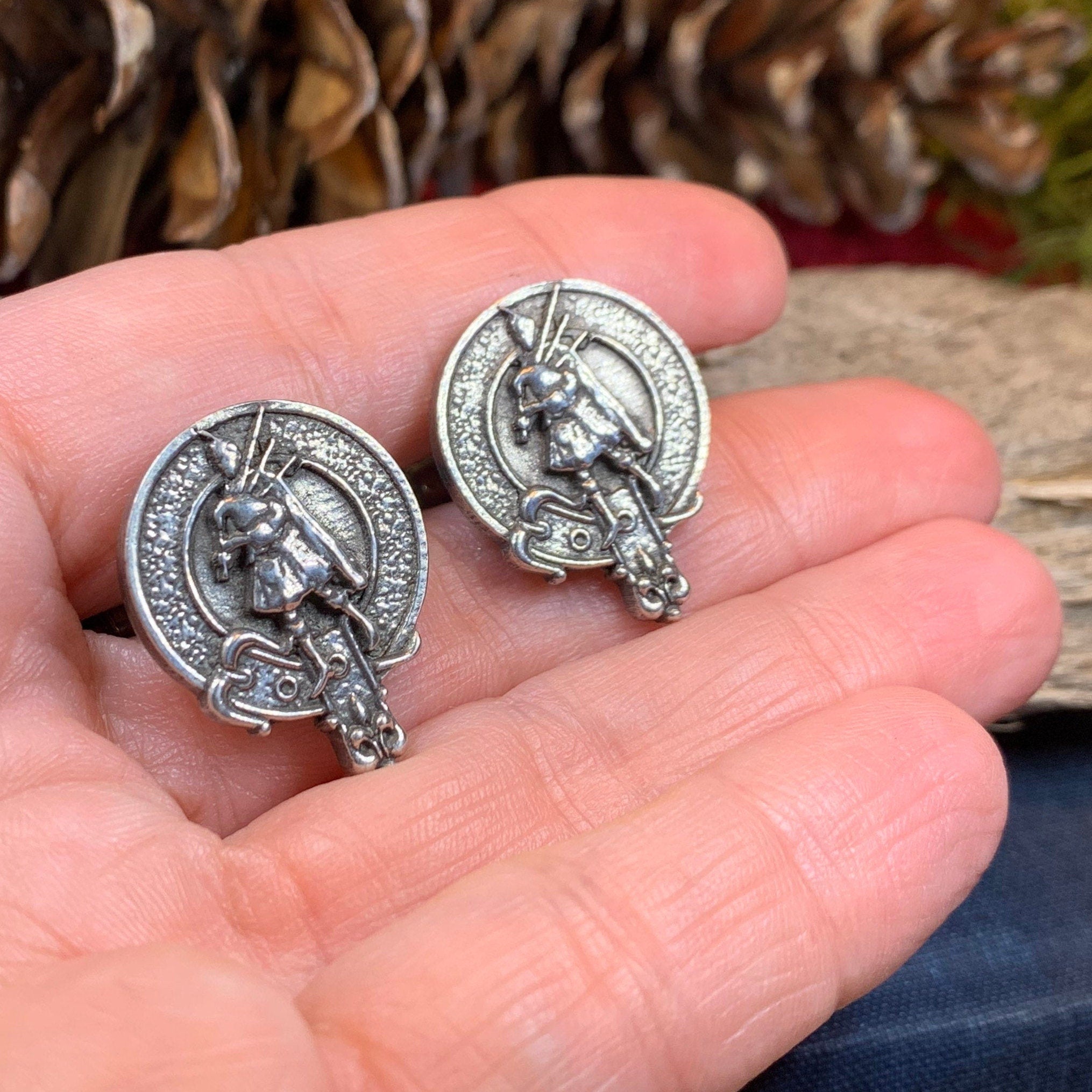 Bagpipes Cuff Links - Handmade in Scotland