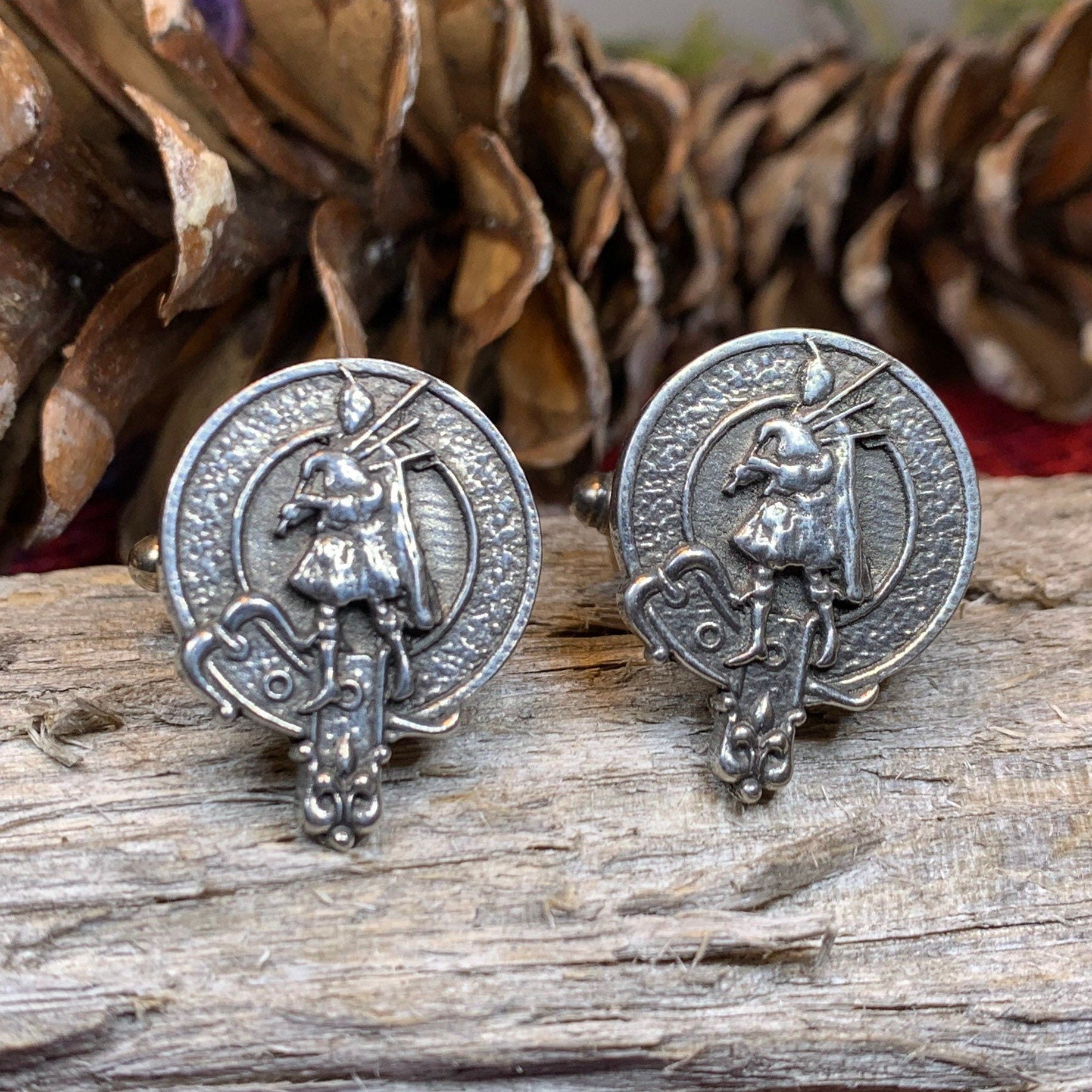 Bagpipes Cuff Links - Handmade in Scotland