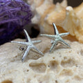 Satin Starfish Earrings