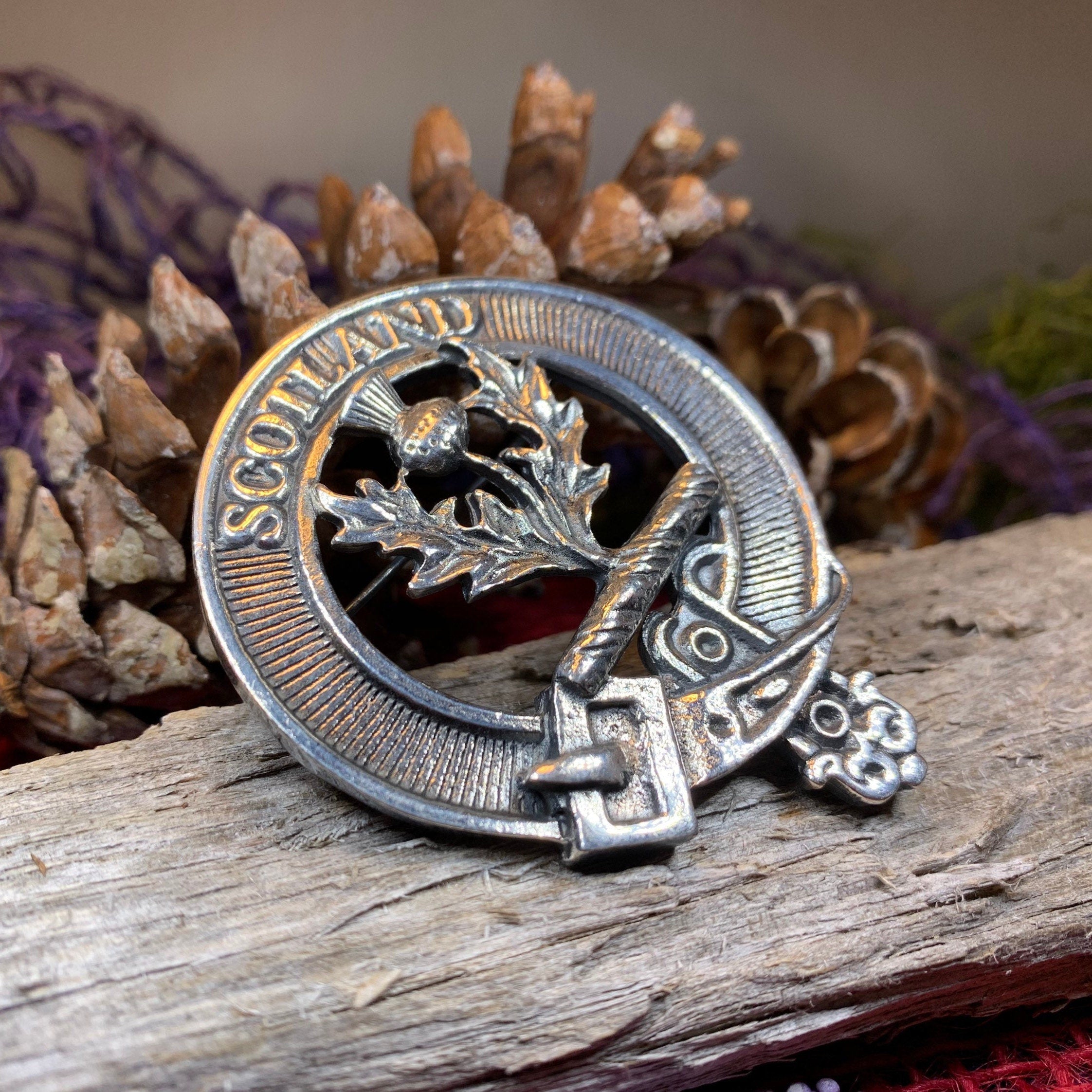 Scotland Thistle Brooch - Handmade in Scotland