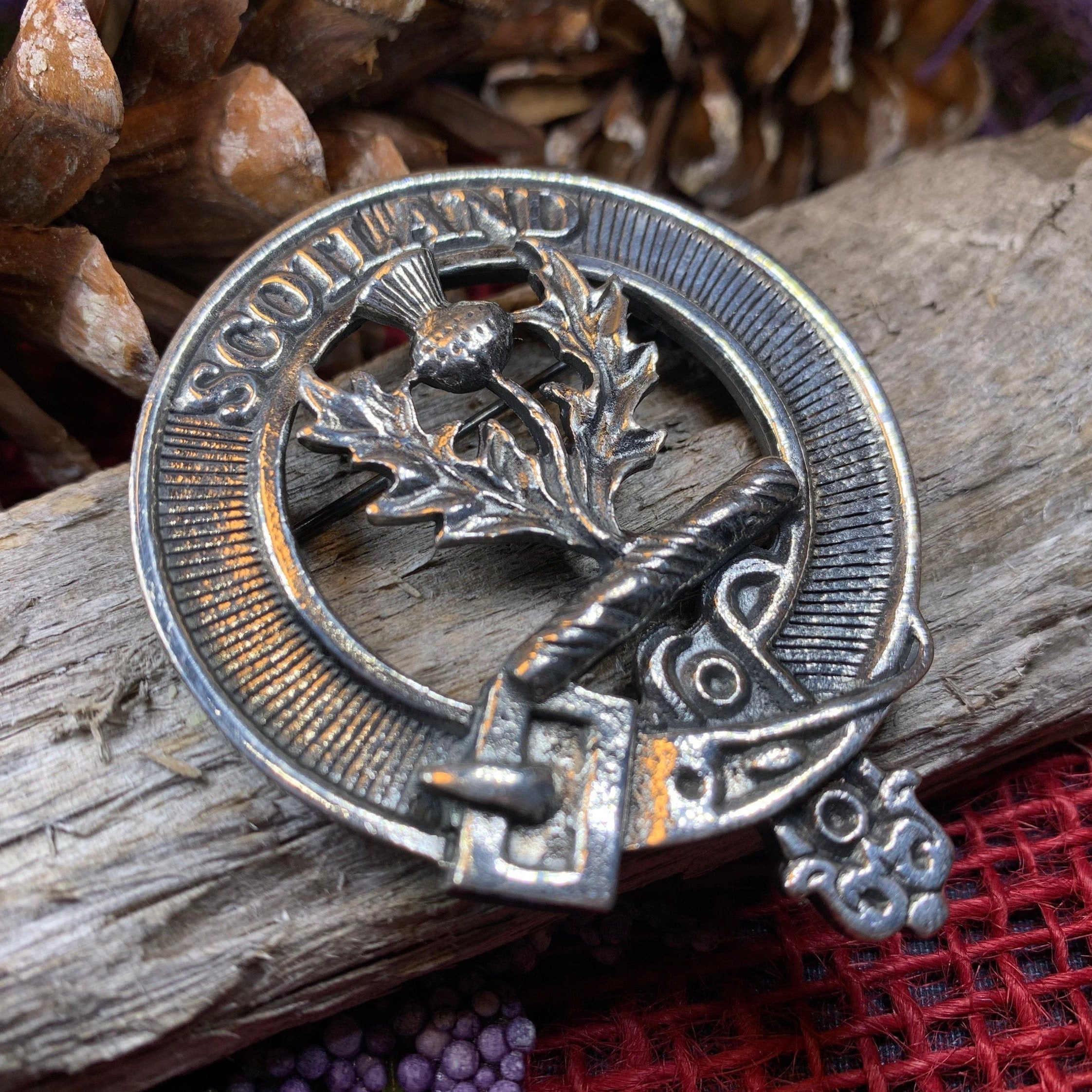 Scotland Thistle Brooch - Handmade in Scotland