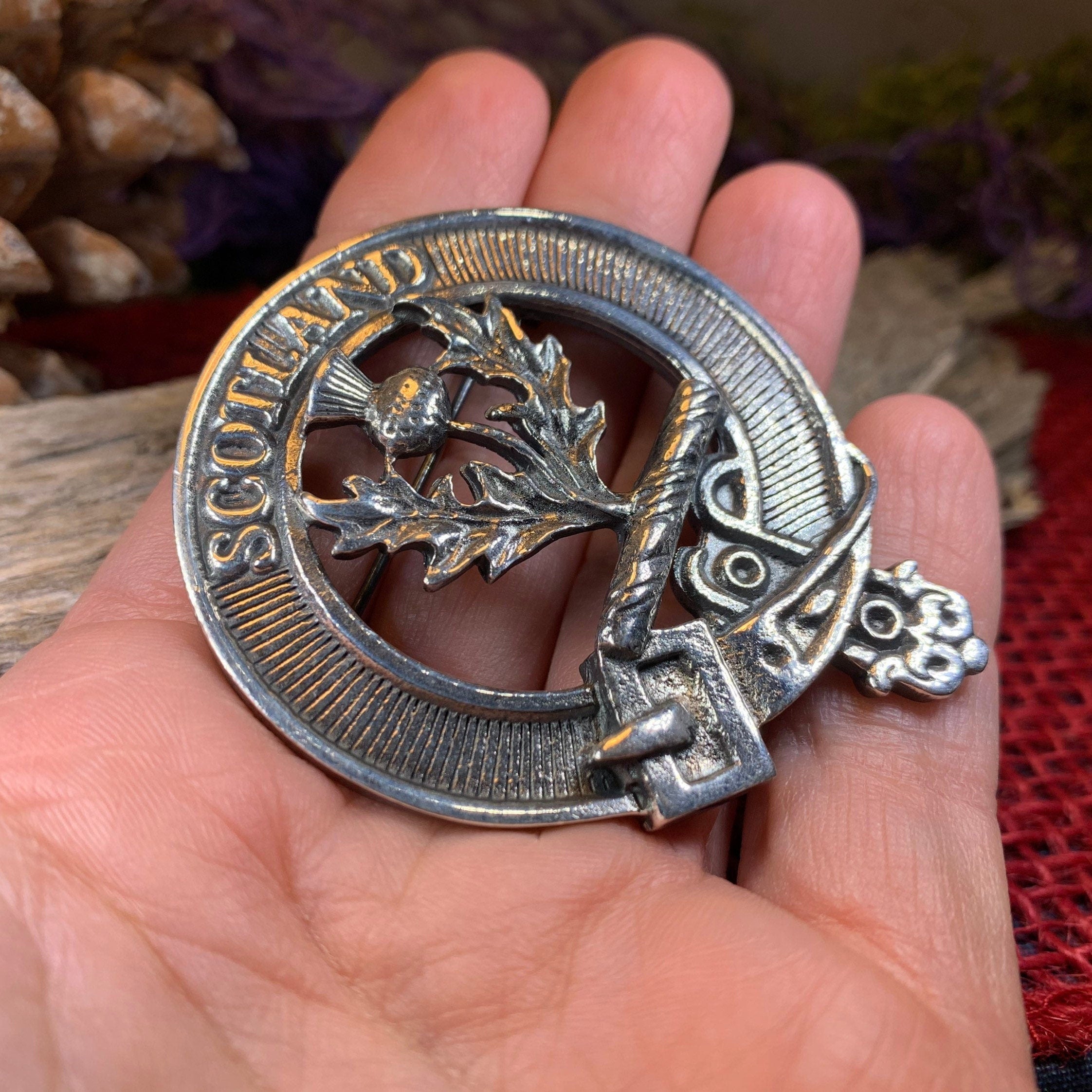 Scotland Thistle Brooch - Handmade in Scotland