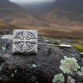 Medieval Celtic Cross Stick Pin - Handmade in Scotland