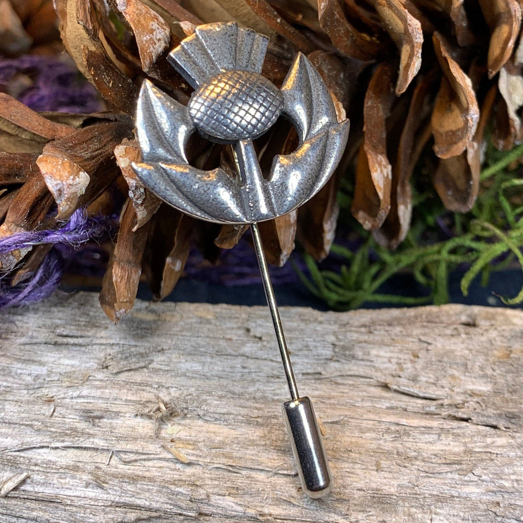 Clyde Thistle Stick Pin - Handmade in Scotland