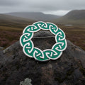Lenzie Celtic Enamel Brooch