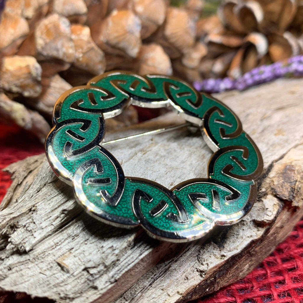 Lenzie Celtic Enamel Brooch