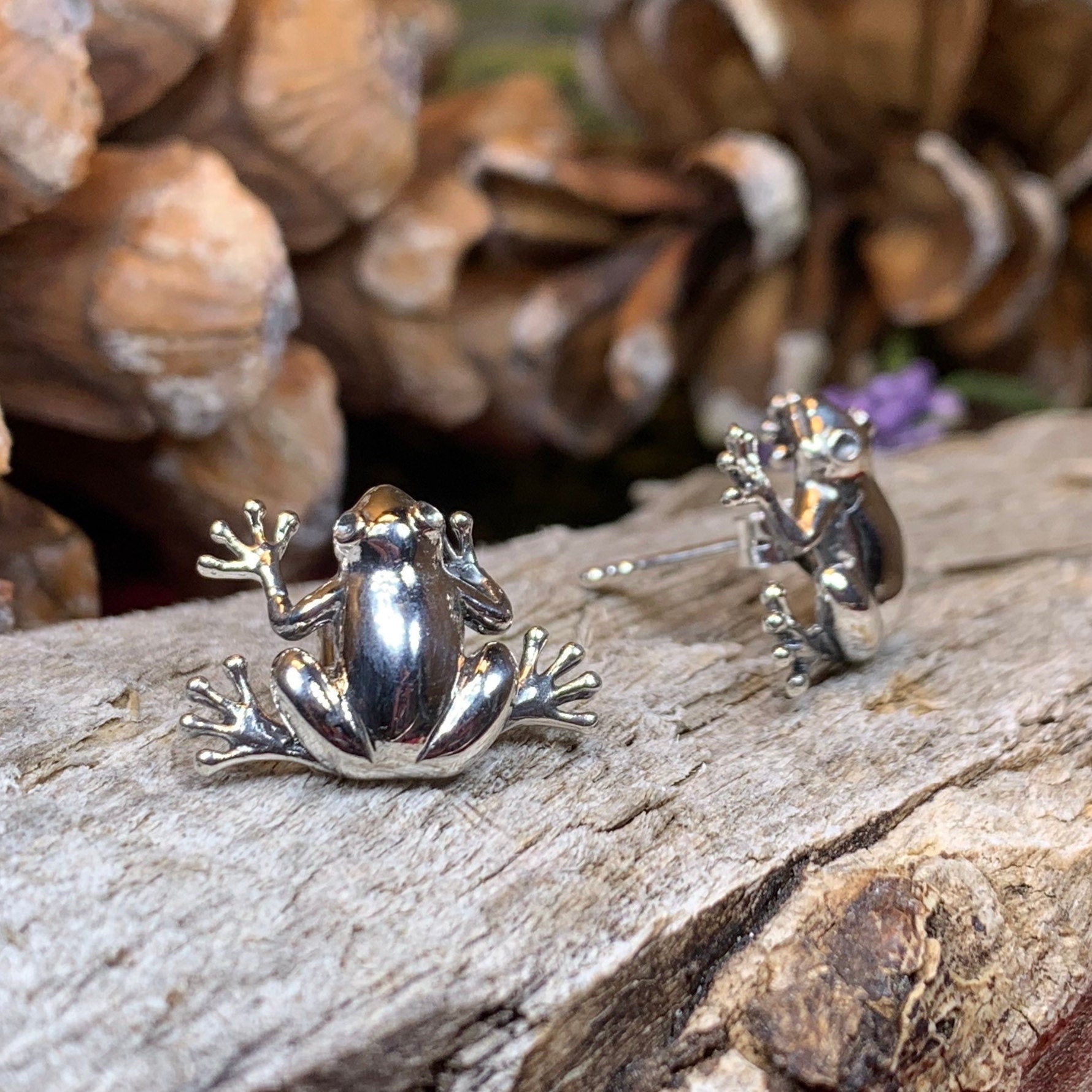 Shayla Frog Post Earrings