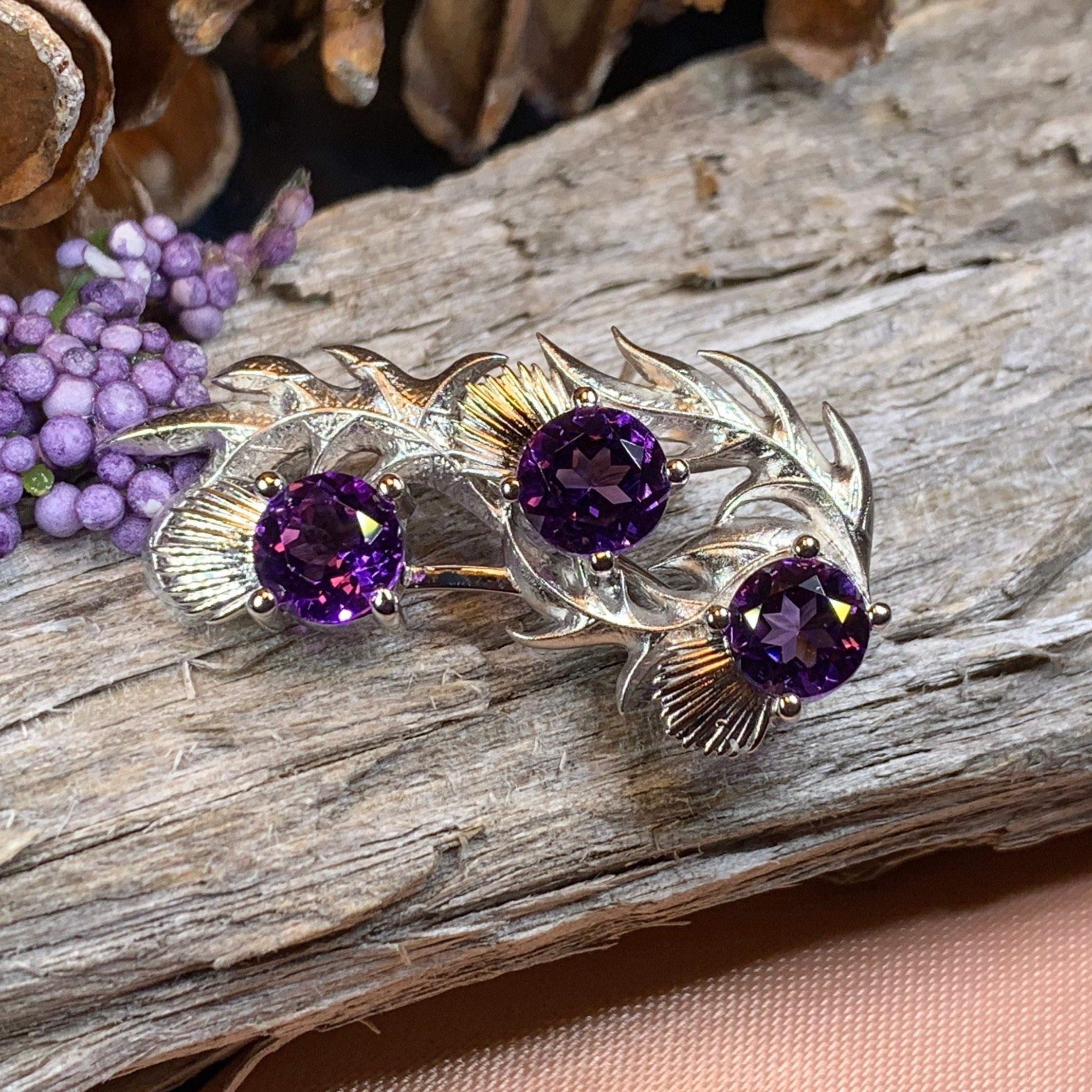 Cairn Nectar Thistle Brooch